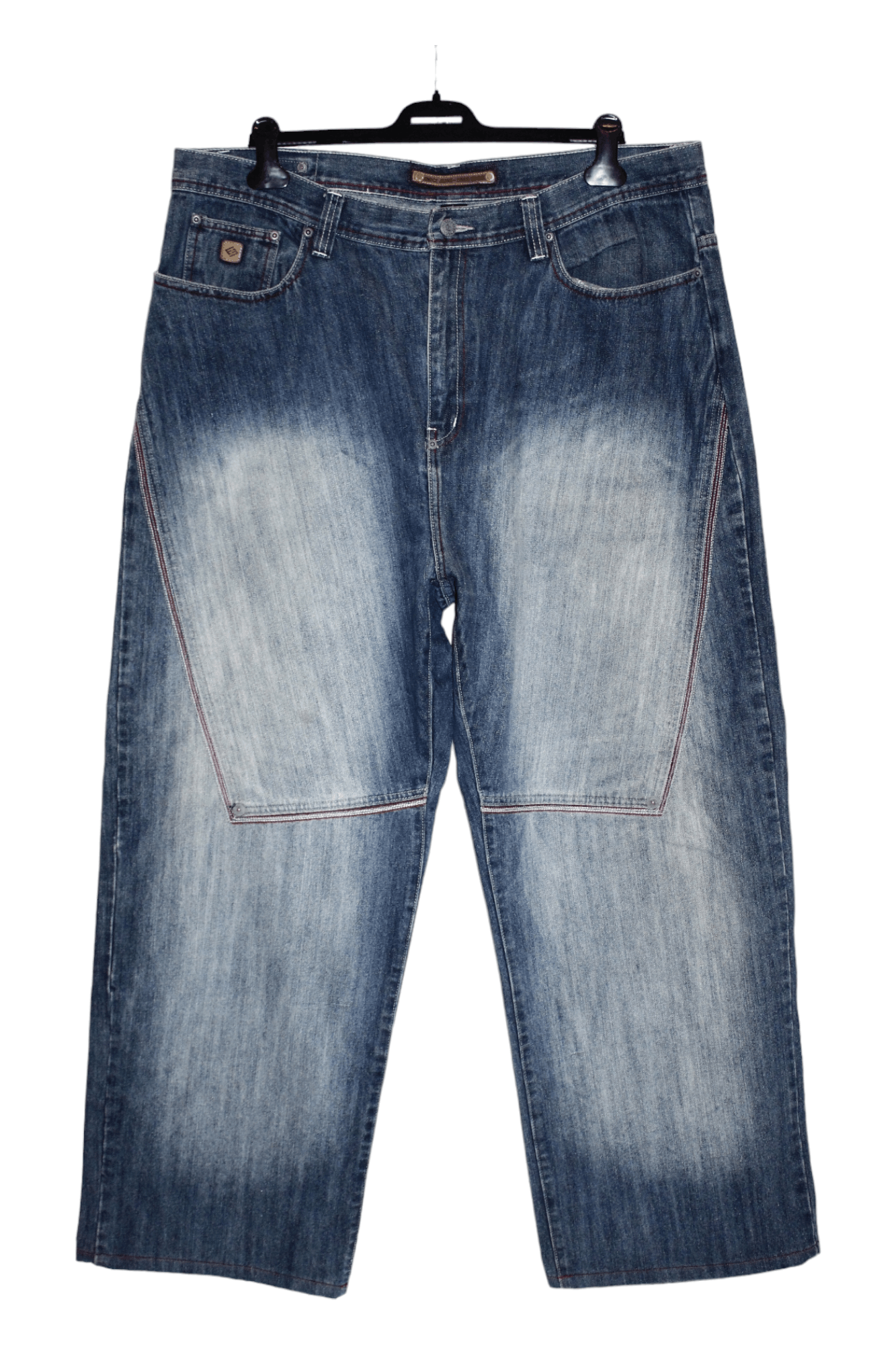 image of 90's VTG Enyce Faded Blue Denim Baggy Rap Jeans in Light Blue Wash, Men's (Size 42)