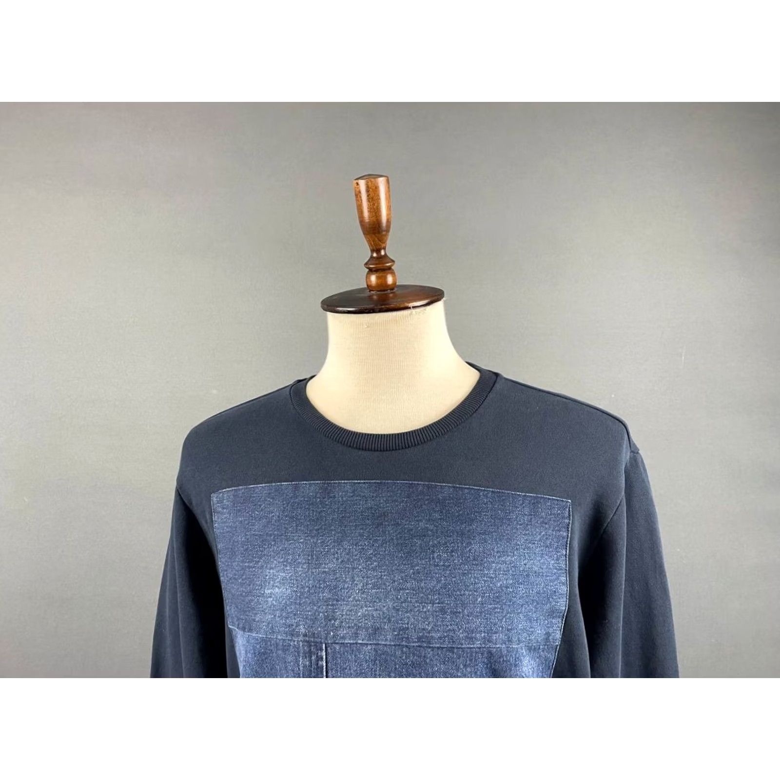 Diesel Diesel Sweater Size L Blue Mens Cotton Crew Neck Long Sleeve Pullover Size US L / EU 52-54 / 3 - 4 Thumbnail