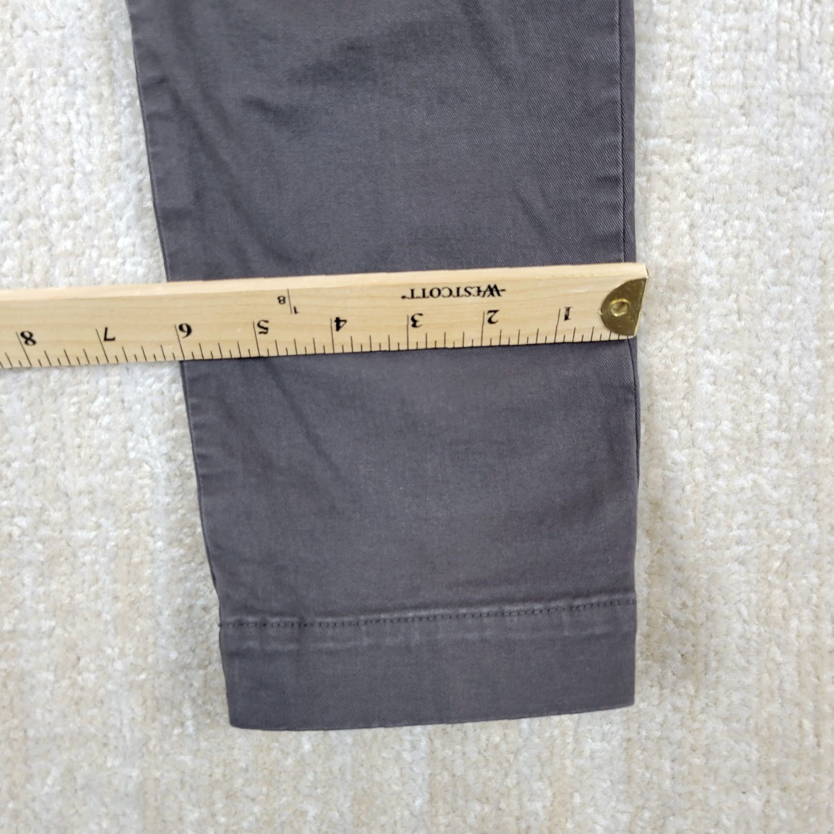 Vintage Entre Amis Men's Pants Slim Straight Chino 31x28 Gray Stretch Twill Cotton Trousers Vintage No Size US 31 - 6 Thumbnail