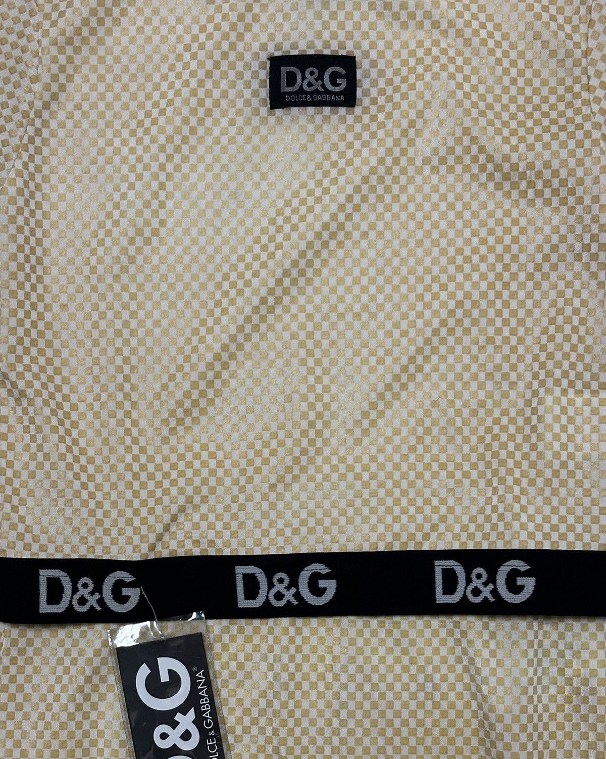 Dolce & Gabbana D&G 1995 Checkered Logo Trim Top and Midi Skirt Set Up Size M / US 6-8 / IT 42-44 - 4 Thumbnail