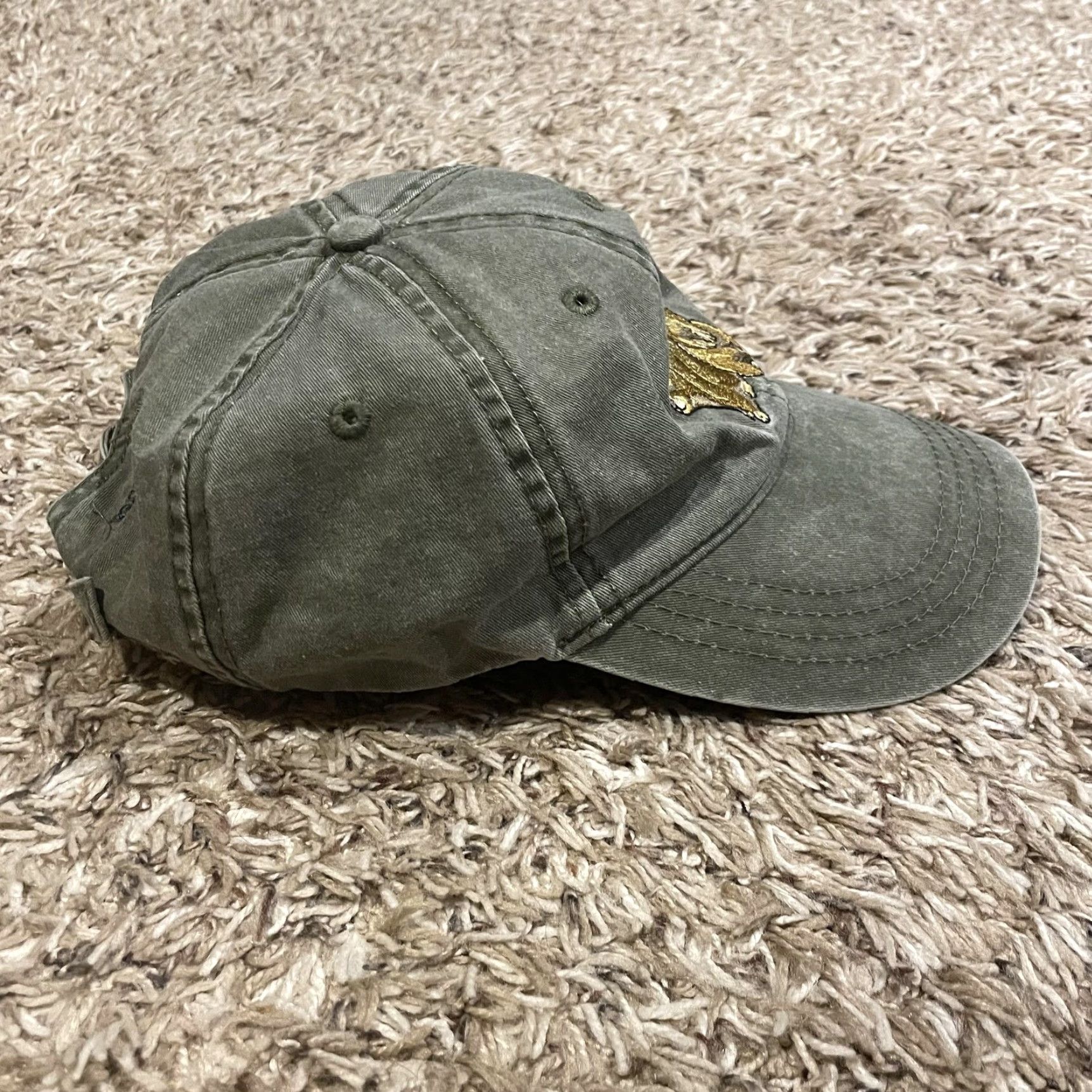 Ecco VINTAGE ECO Prarie Dog Glen Canyon National Recreation Hat Strap Back Green Dad Hat Size ONE SIZE - 5 Thumbnail