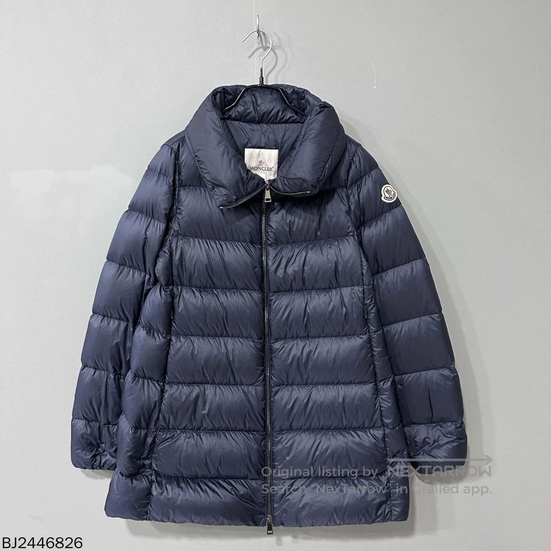 Moncler black mid-length down jacket by Moncler. Size US XXS / EU 40 - 1 Thumbnail