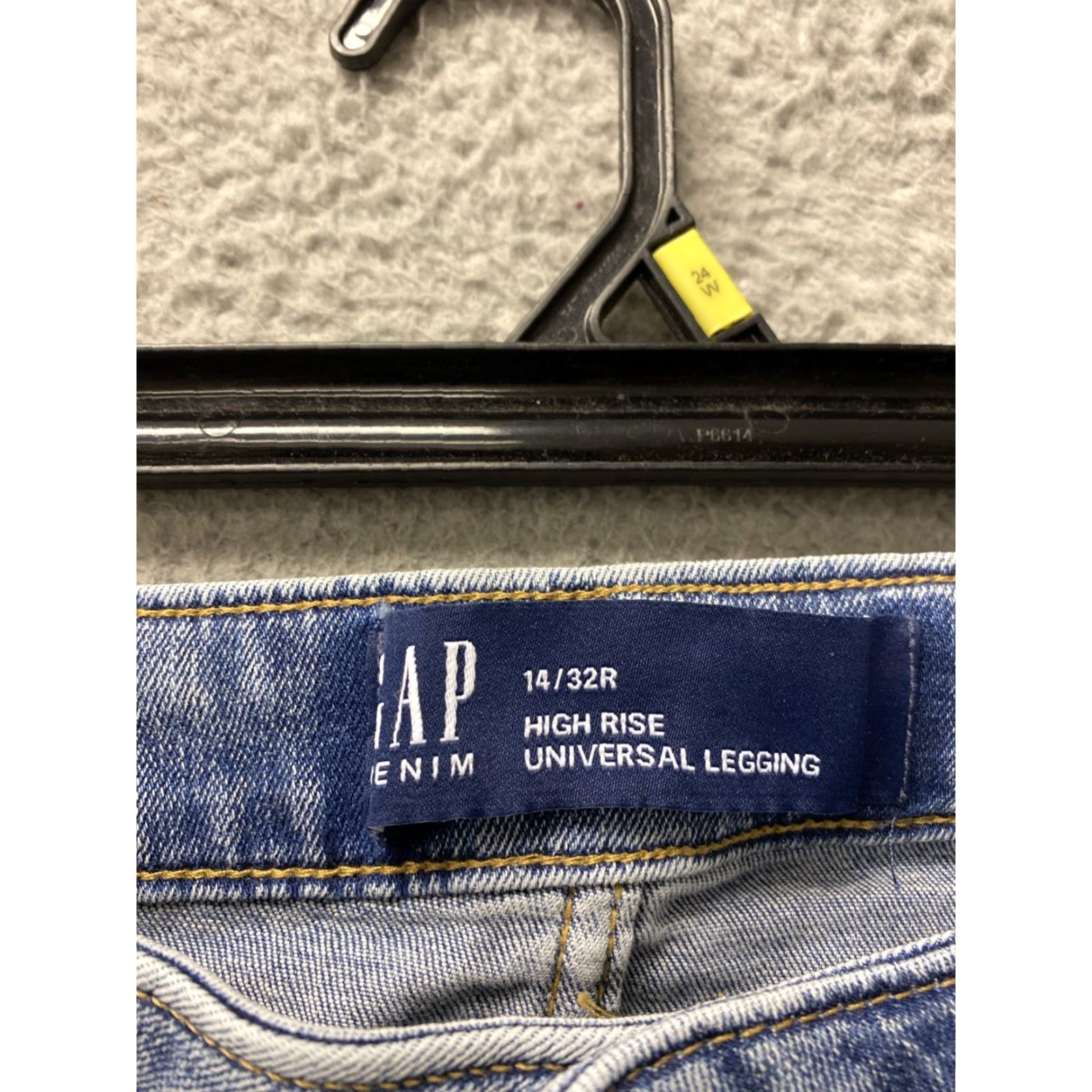 Gap GAP Jeans Women 14 Long Tall 32x28 Blue Washed Stretch High Rise Jeans Size 36" / US 14 / IT 50 - 3 Thumbnail