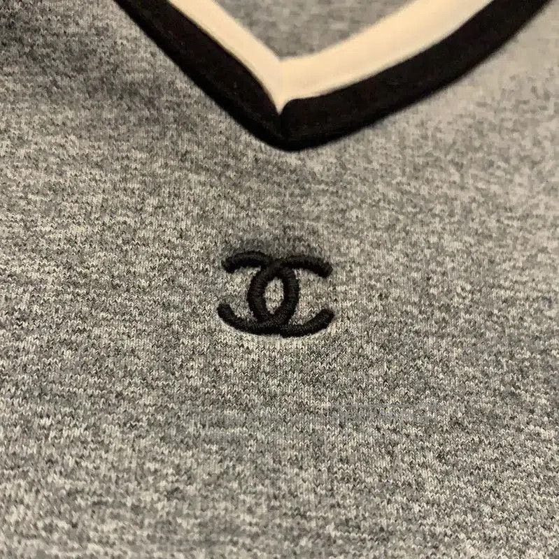Chanel Chanel Gray Cotton Blend Dress . Size M / US 6-8 / IT 42-44 - 6 Thumbnail