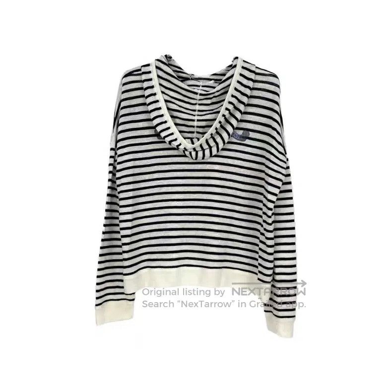 Dior Dior Blue and white striped five-pointed star logo hooded Size M / US 6-8 / IT 42-44 - 2 Thumbnail