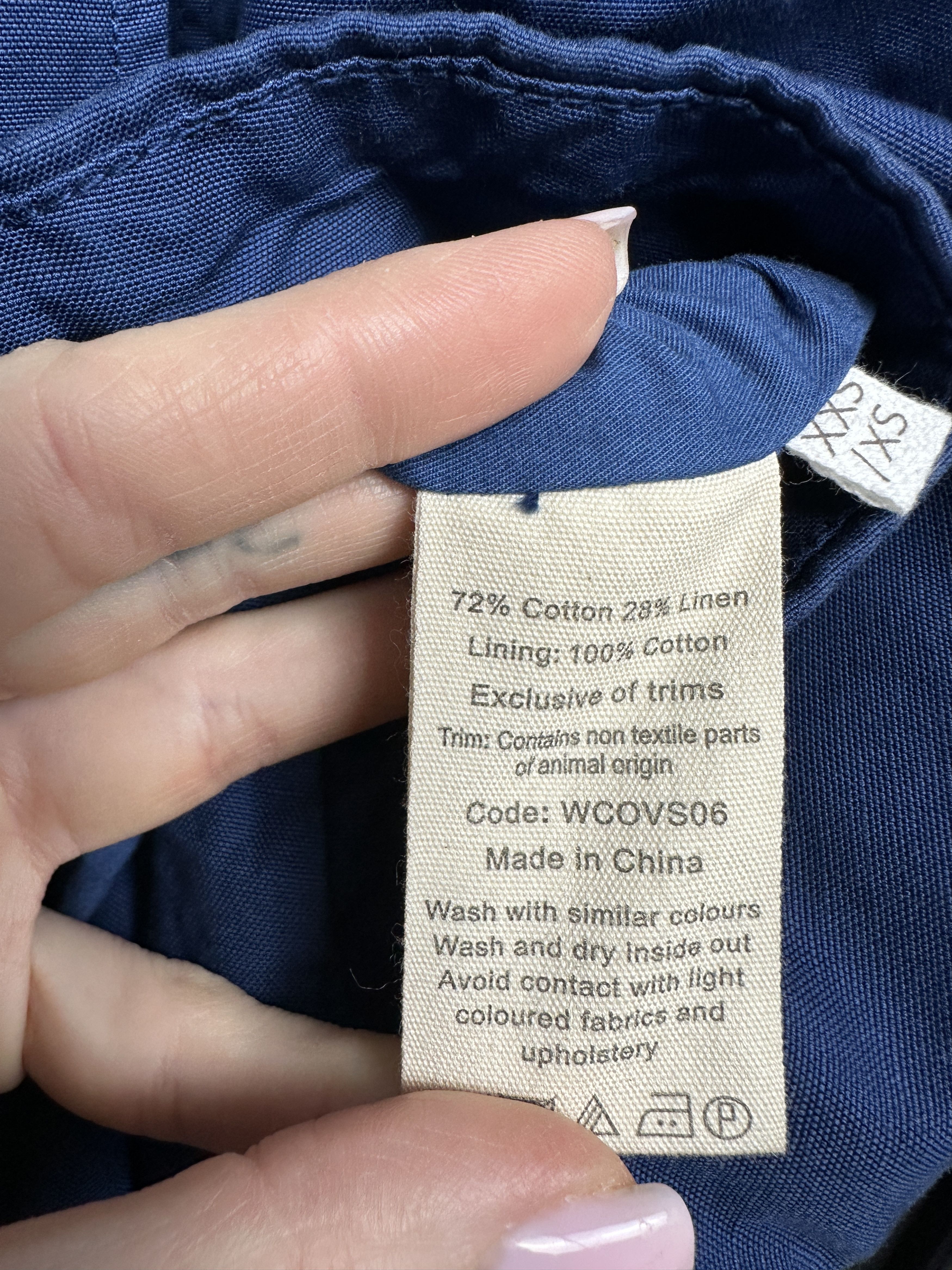 Other Toast Cotton-Linen Womens Trench Coat Jacket Size XS / US 0-2 / IT 36-38 - 5 Thumbnail