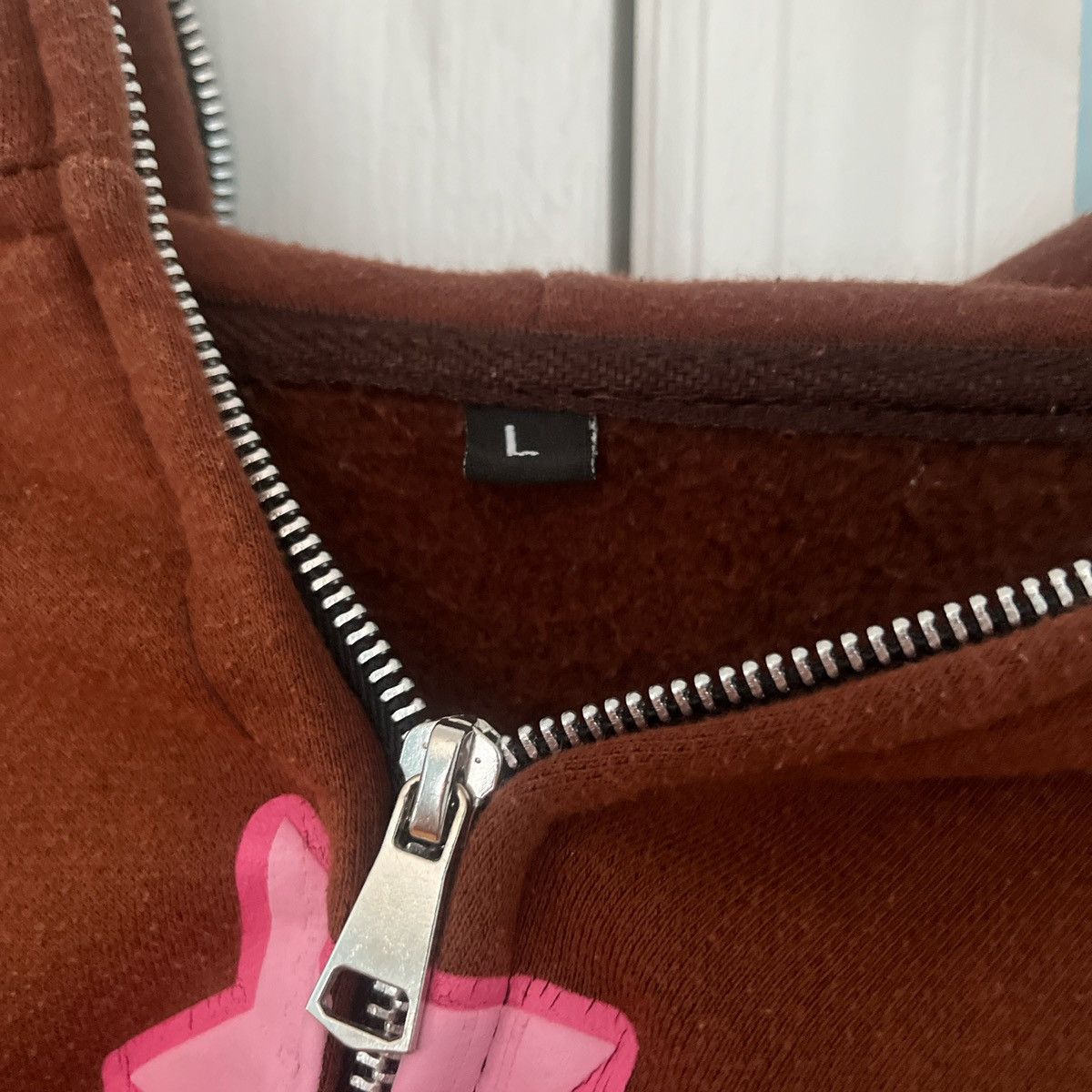 Other “DITRIX” Pink & Brown Large Full Zip Hoodid Size US L / EU 52-54 / 3 - 3 Thumbnail