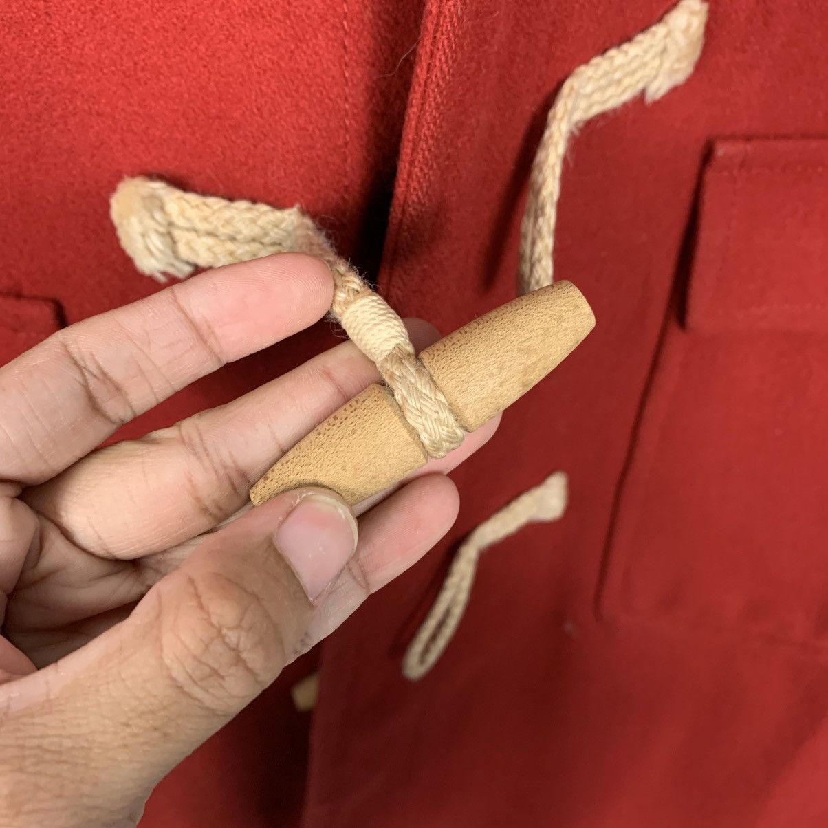 Japanese Brand Ined Red Duffle Coat Size M / US 6-8 / IT 42-44 - 15 Thumbnail
