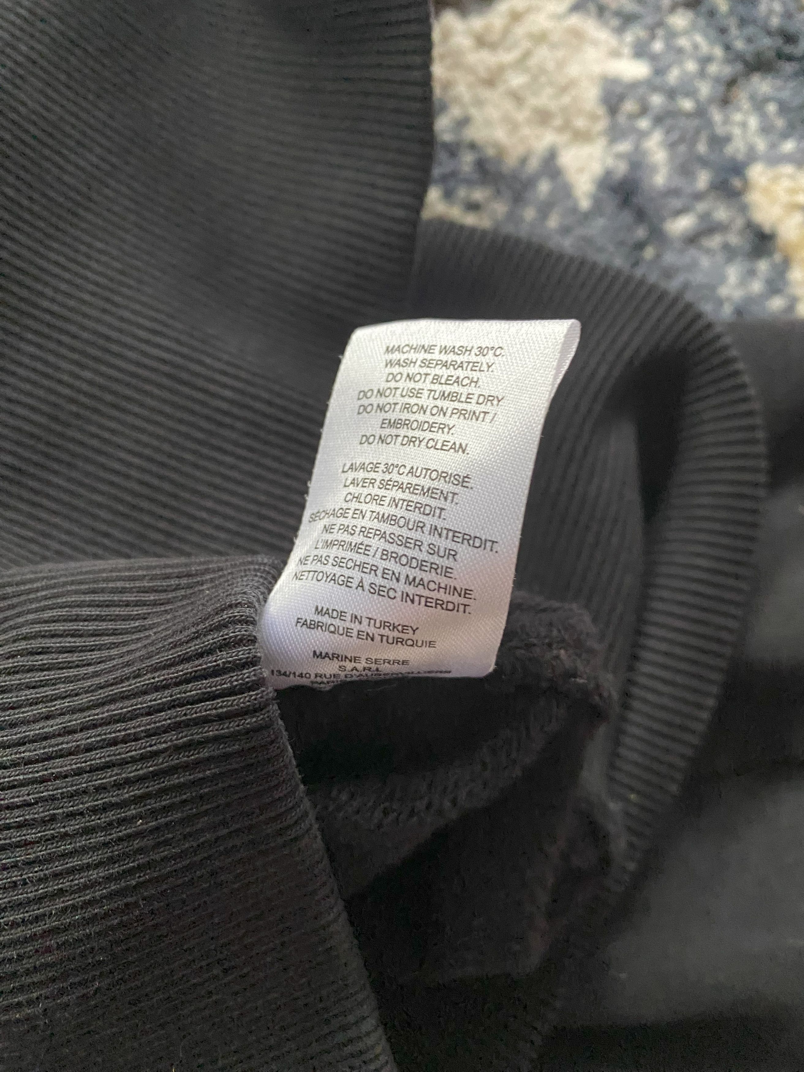 Marine Serre Marine Serre White Line Half Zip Sweatshirt Size US L / EU 52-54 / 3 - 7 Thumbnail