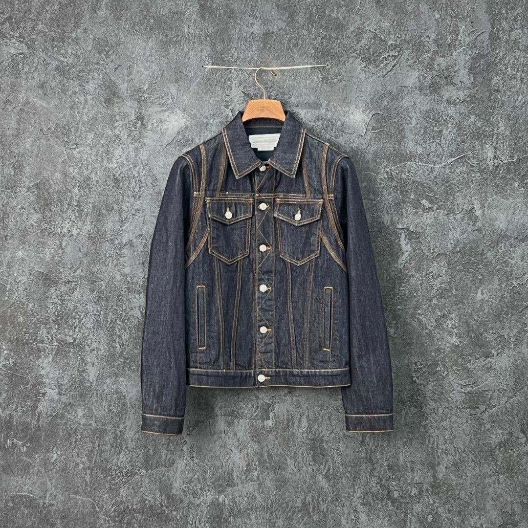 Alexander McQueen Alexander McQueen Denim Cotton Blue Light Jacket m Men Size US M / EU 48-50 / 2 - 1 Thumbnail