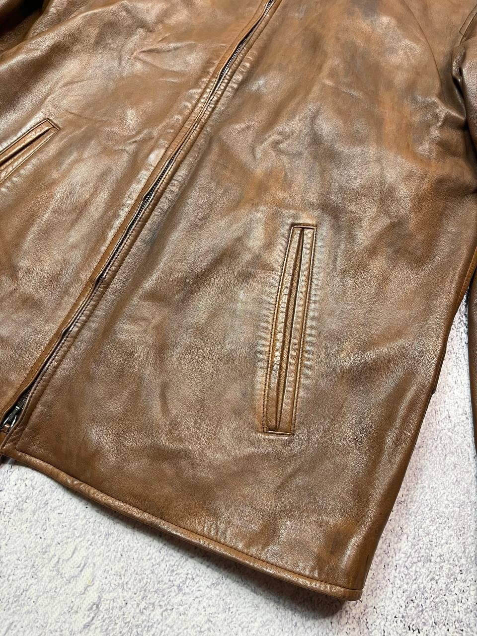 Ralph Lauren Purple Label Ralph Lauren Purple Label Leather Zip Jacket Size US M / EU 48-50 / 2 - 18 Thumbnail