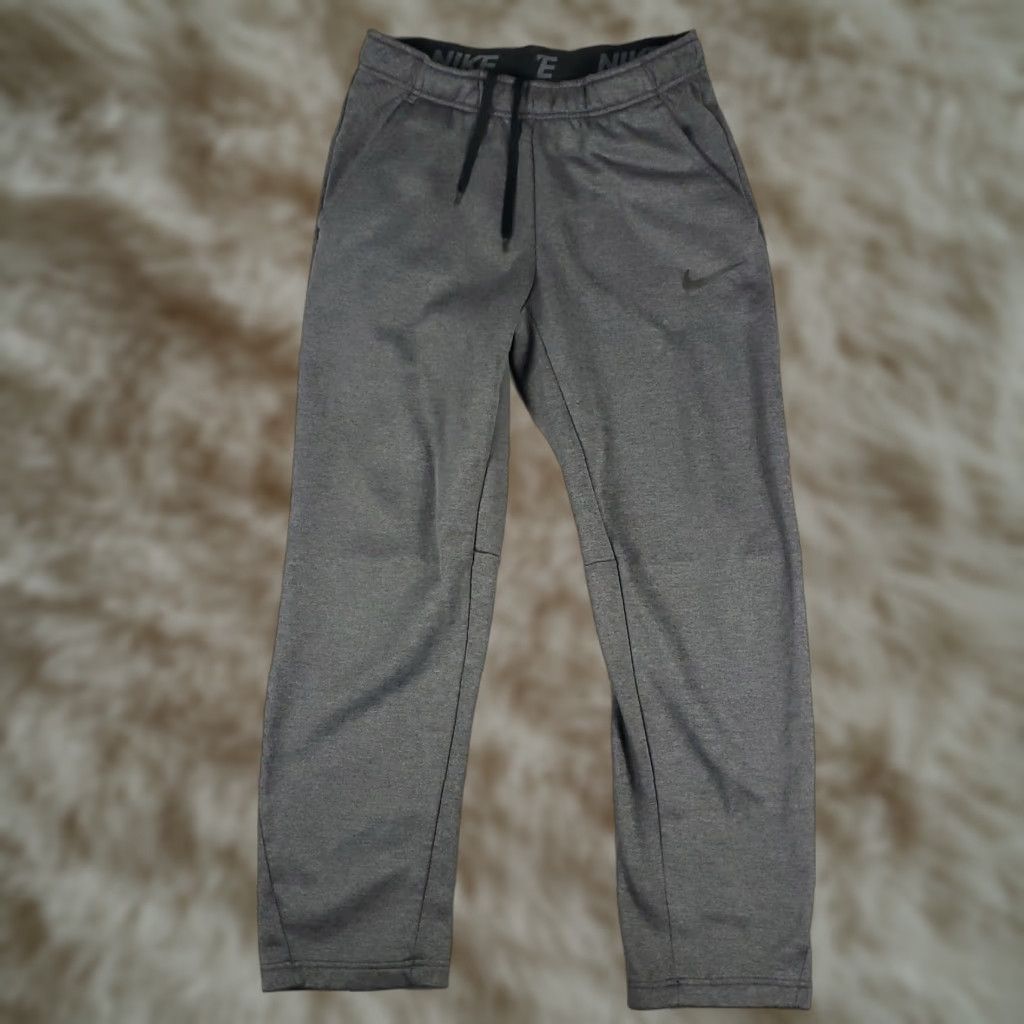 Nike Nike Pants Mens Size Small Gray Swoosh Track Joggers Sweatpants Size US 29 - 1 Thumbnail