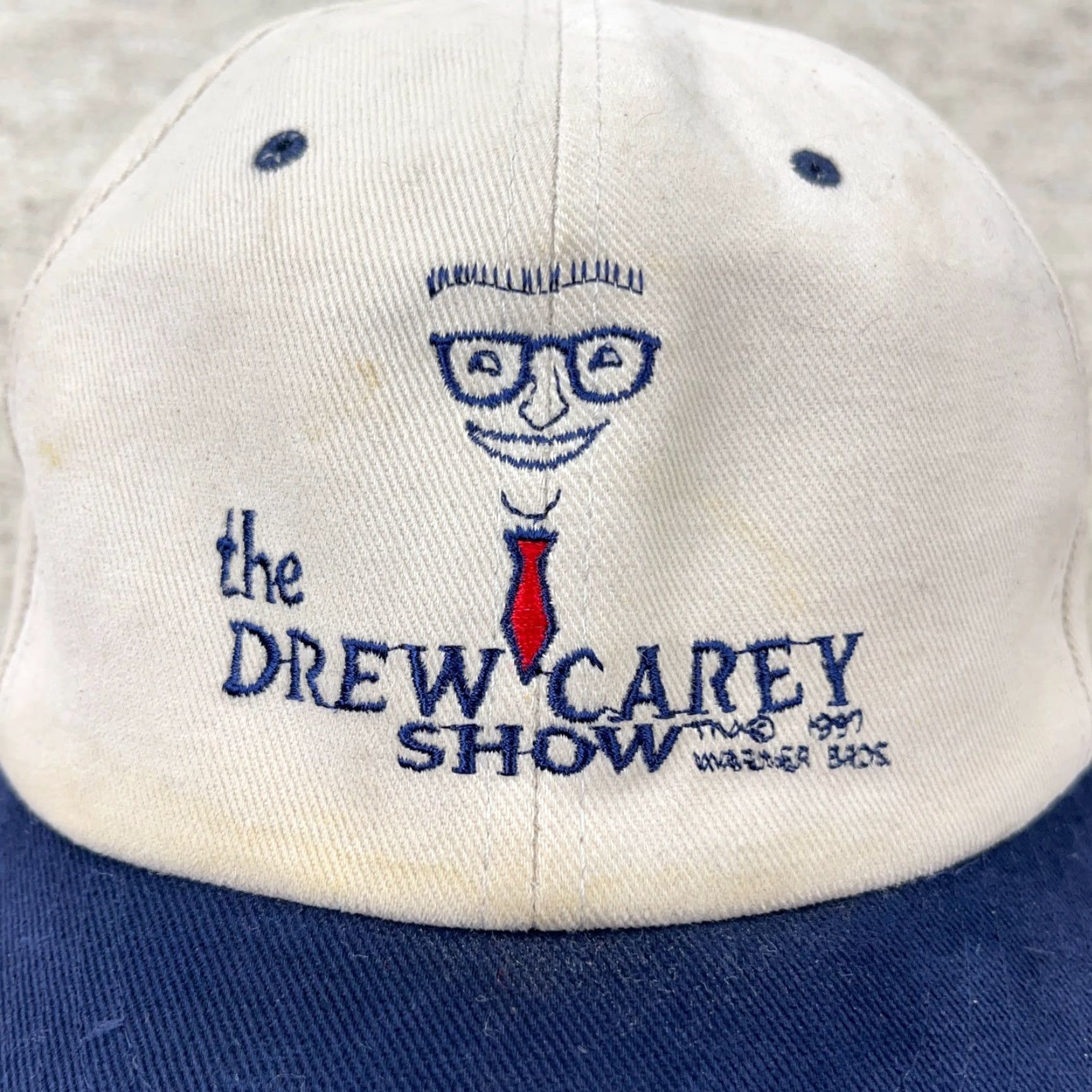 Vintage VINTAGE Yupoong The Drew Carey Show Snapback Hat Cap 90s Beige Adjustable Mens Size ONE SIZE - 2 Thumbnail