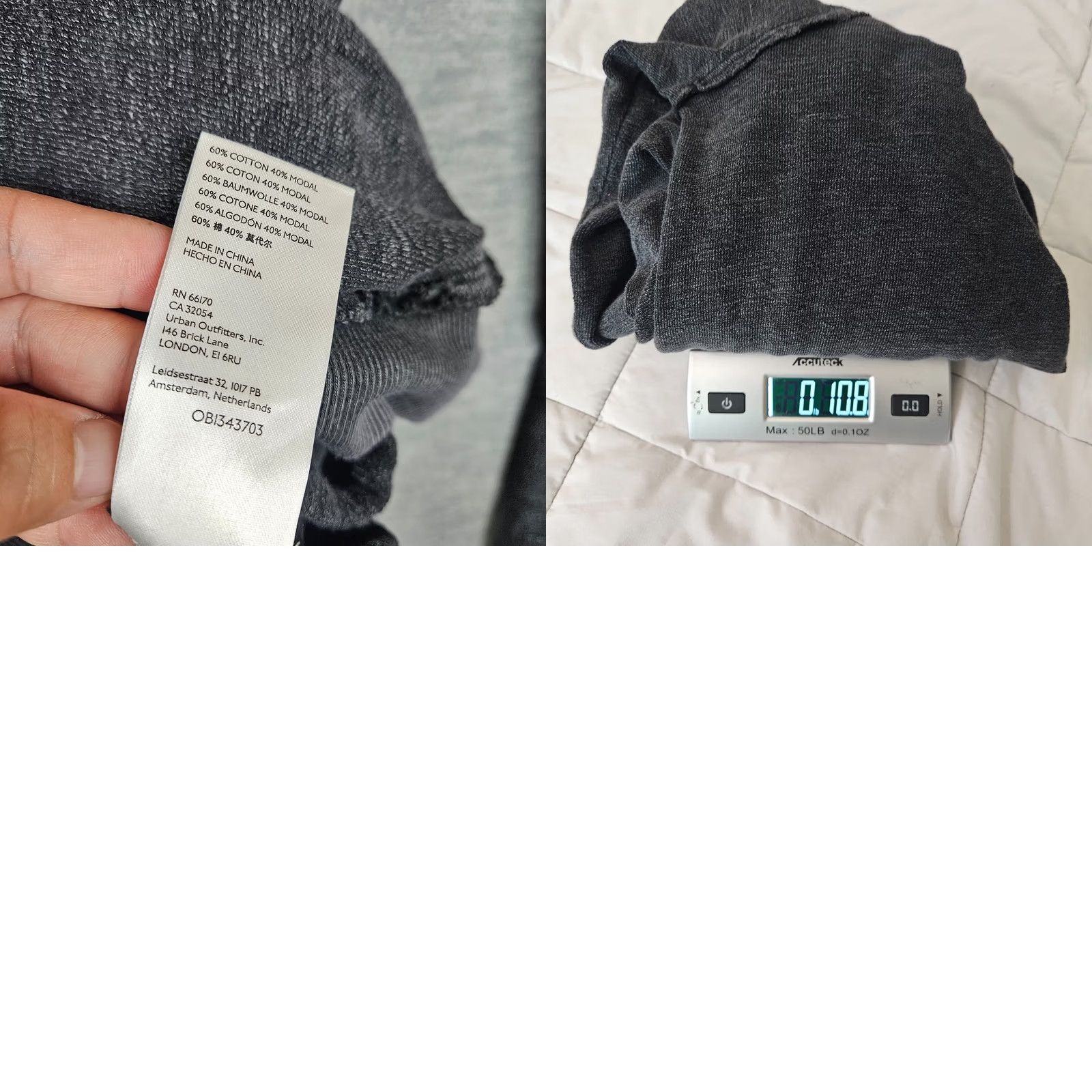 Vintage Pilcro and The Letterpress Women's Black Dyed Wrap Long Sleeve Top L Size L / US 10 / IT 46 - 8 Thumbnail