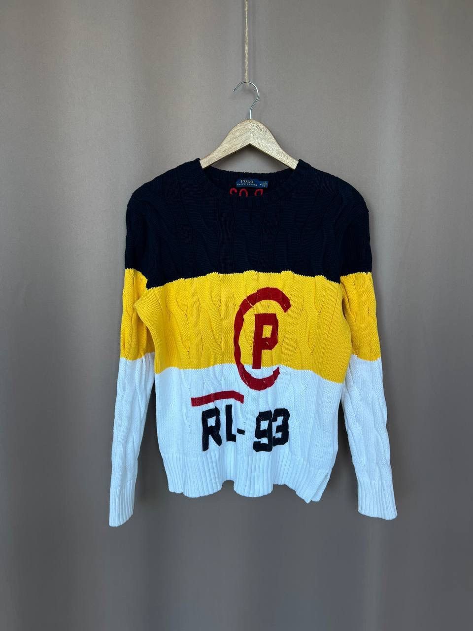 Polo Ralph Lauren CP RL-93 Cotton Cable Knit Jumper Women M