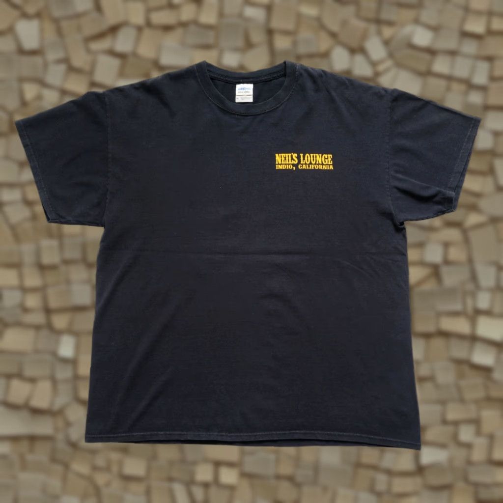 Gildan VINTAGE 90s GILDAN GRAPHIC T SHIRT XL BLACK CALIFORNIA INDIO BUZZARD BAR SALOON GRAPHIC CREW NECK SHORT SLEEVE MEN Size US XL / EU 56 / 4 - 1 Thumbnail