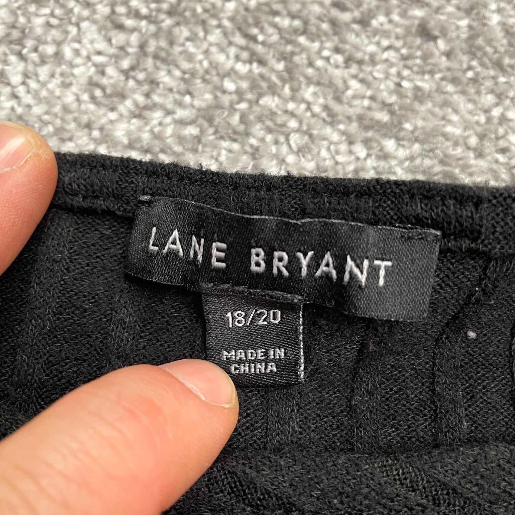 Vintage Lane Bryant Sweater Womens 18/20 Black Half Sleeve Boat Neck Ribbed Knit Casual Size XXL / US 16-18 / IT 52-54 - 6 Thumbnail