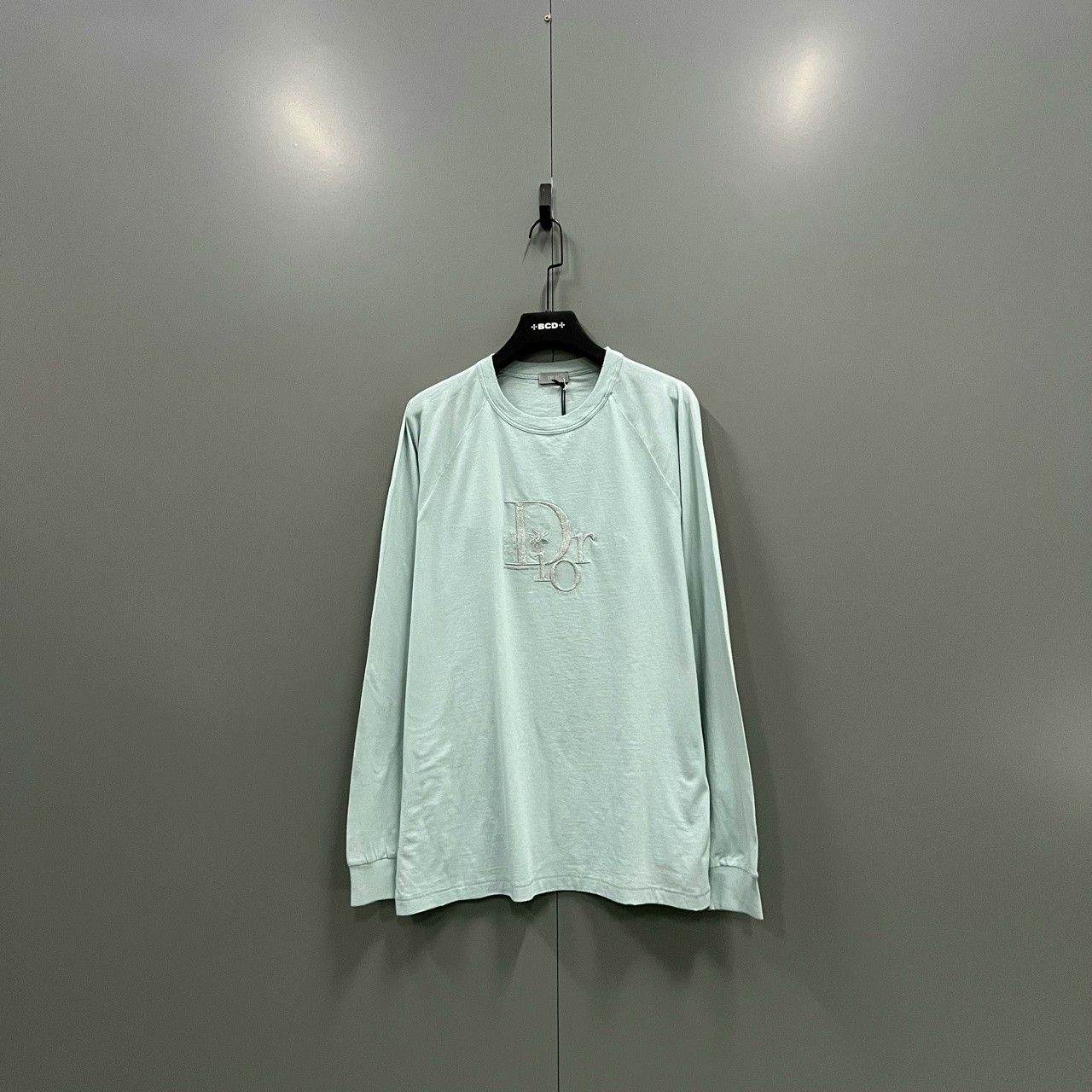 Dior Dior Mint Green Logo Embroidery Long-Sleeve Size US L / EU 52-54 / 3 - 1 Thumbnail