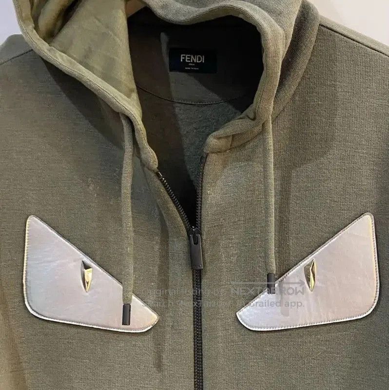 Fendi Fendi Green Wool Men's Outerwear Jacket . Size US M / EU 48-50 / 2 - 3 Thumbnail