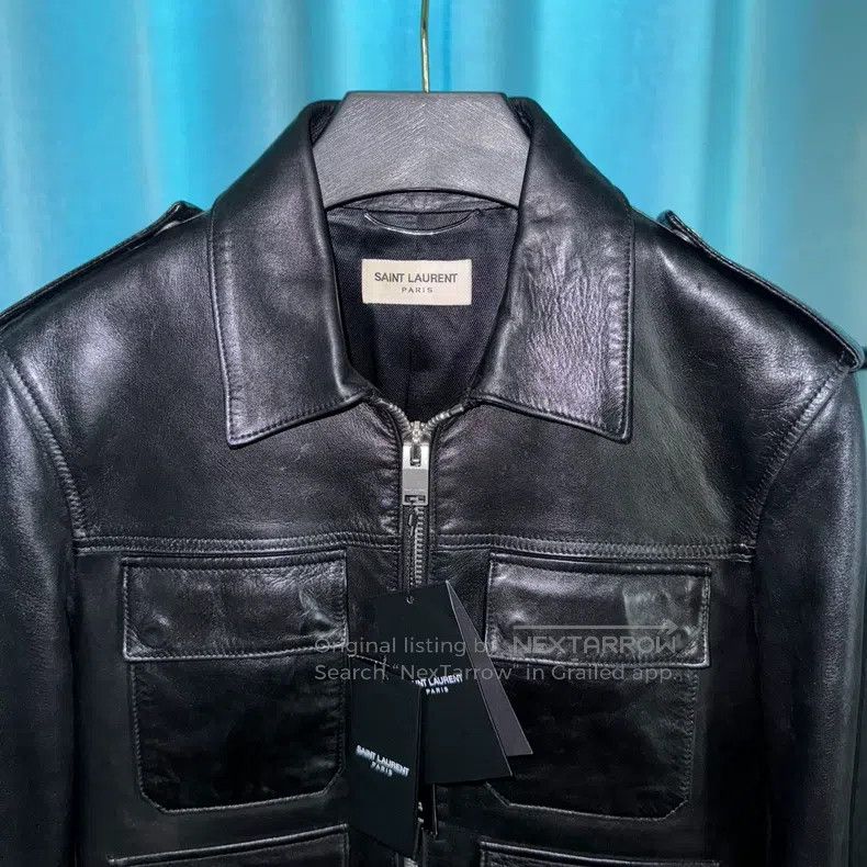 Saint Laurent Paris Saint Laurent Paris Original Four-Pocket Leather Jacket Size US S / EU 44-46 / 1 - 2 Thumbnail