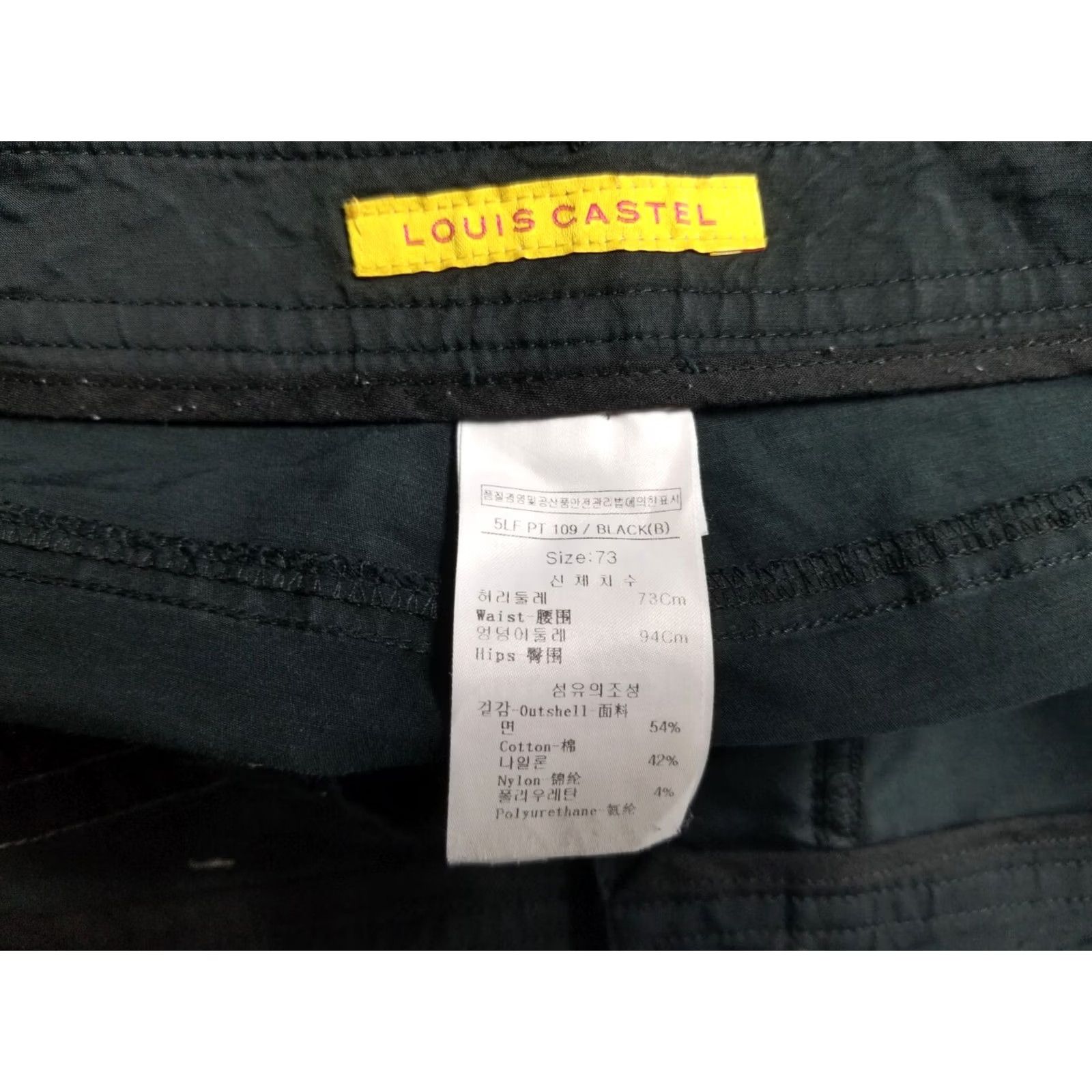 Vintage Louis Castel Women's Pants Dark Gray Size 31x28 Chino Straight Pockets Comfort Easy Care Seasonal Holiday Sports Size 24" / US 00 / IT 34 - 7 Thumbnail