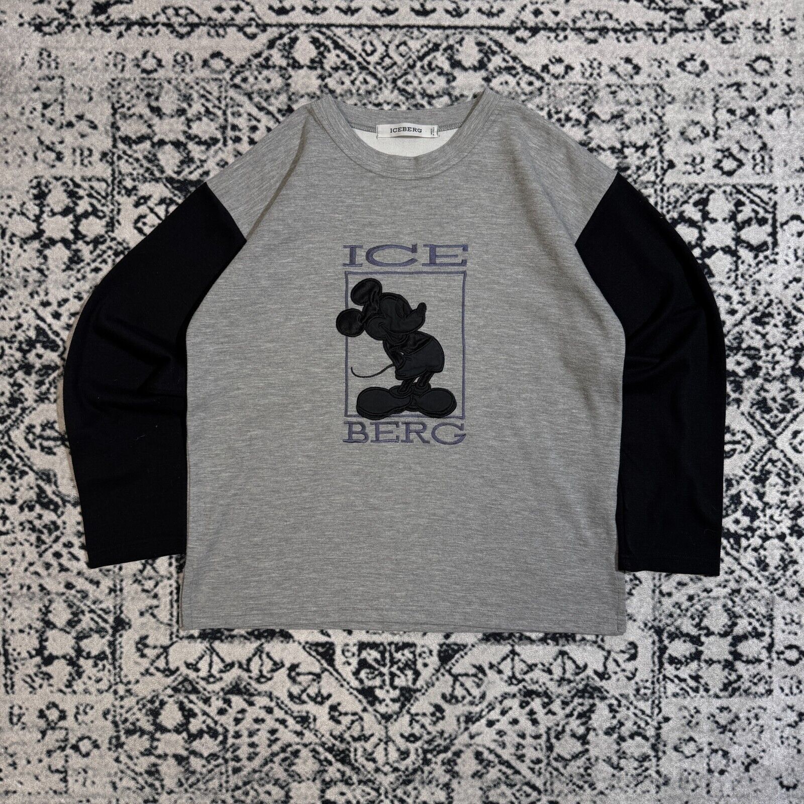 Iceberg × Vintage Iceberg Unisex Grey Cotton Sweatshirt Size S Mickey Mouse Size US S / EU 44-46 / 1 - 1 Thumbnail