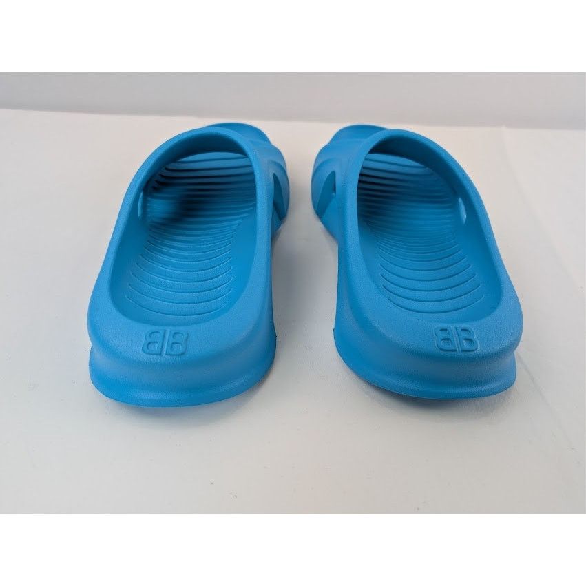 Balenciaga o1rshd1 Rubber Mold Slide Sandals in Blue 41 Size US 8 / EU 41 - 12 Thumbnail