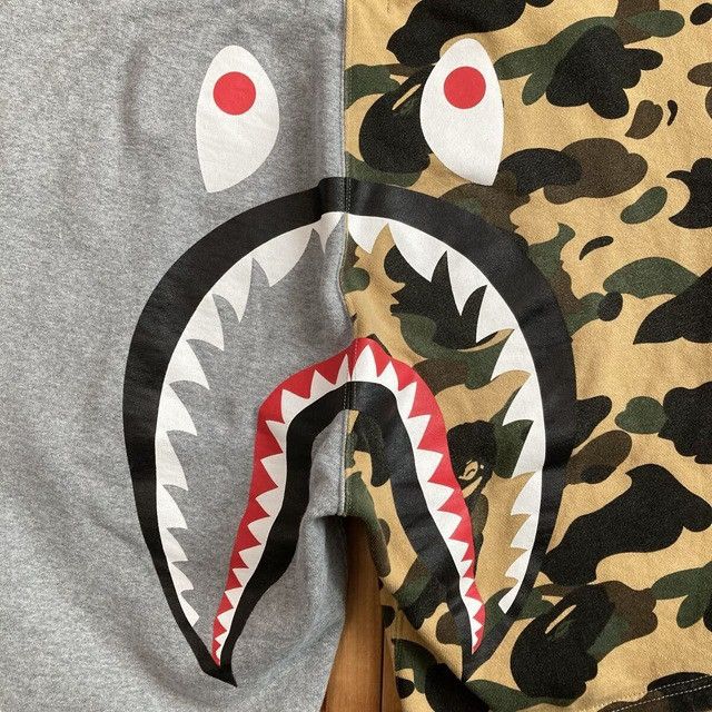 Bape BAPE CAMO Back Shark Sweat Shorts a bathing ape ★size L Size US 34 / EU 50 - 3 Thumbnail