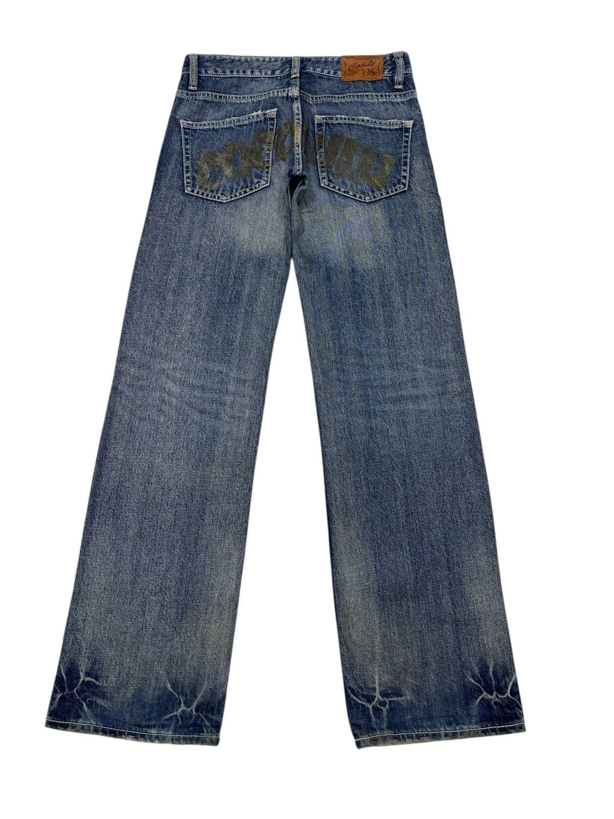 Kapital Cocolulu Slim Regular Clawmark Distressed Denim Jeans Size US 30 / EU 46 - 2 Thumbnail