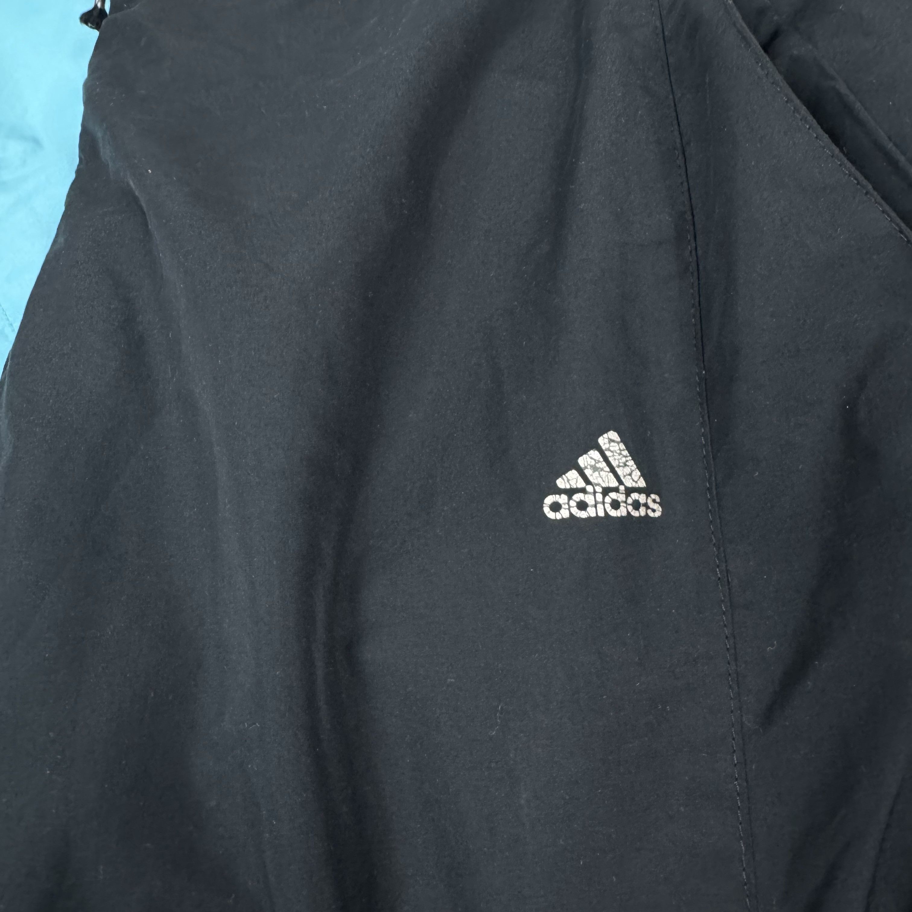 Adidas × Vintage Adidas Womens Aqua Black Mesh Lined Full Zip Tracksuit Small Size S / US 4 / IT 40 - 7 Thumbnail