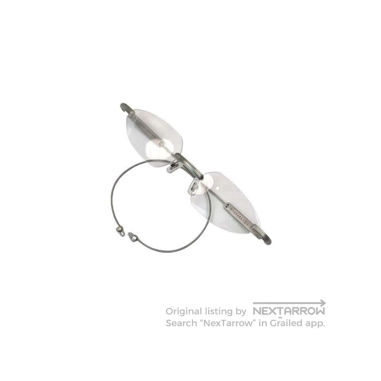 Maison Margiela Maison Margiela GM co-branded oval logo glasses| Size ONE SIZE - 2 Thumbnail