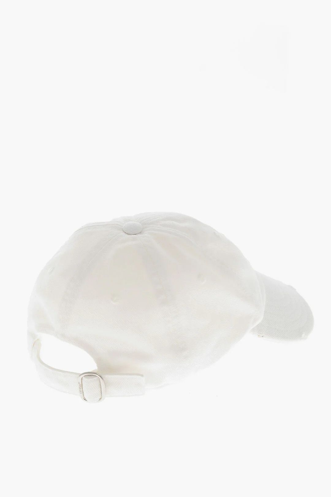 Off-White og1mm0426 Size: OS/Distressed Cotton Baseball Cap/Hat White Size ONE SIZE - 3 Thumbnail