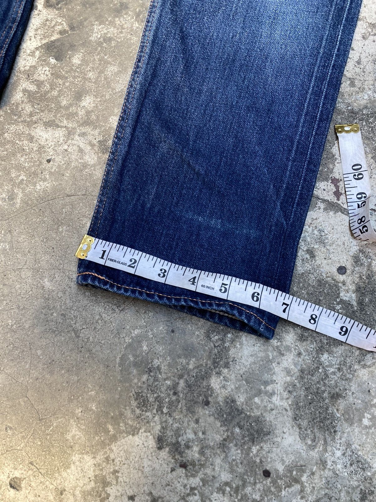 Japanese Brand Japanese H.A.K.U Ripped Faded Selvedge Denim Pants Size US 30 / EU 46 - 12 Thumbnail