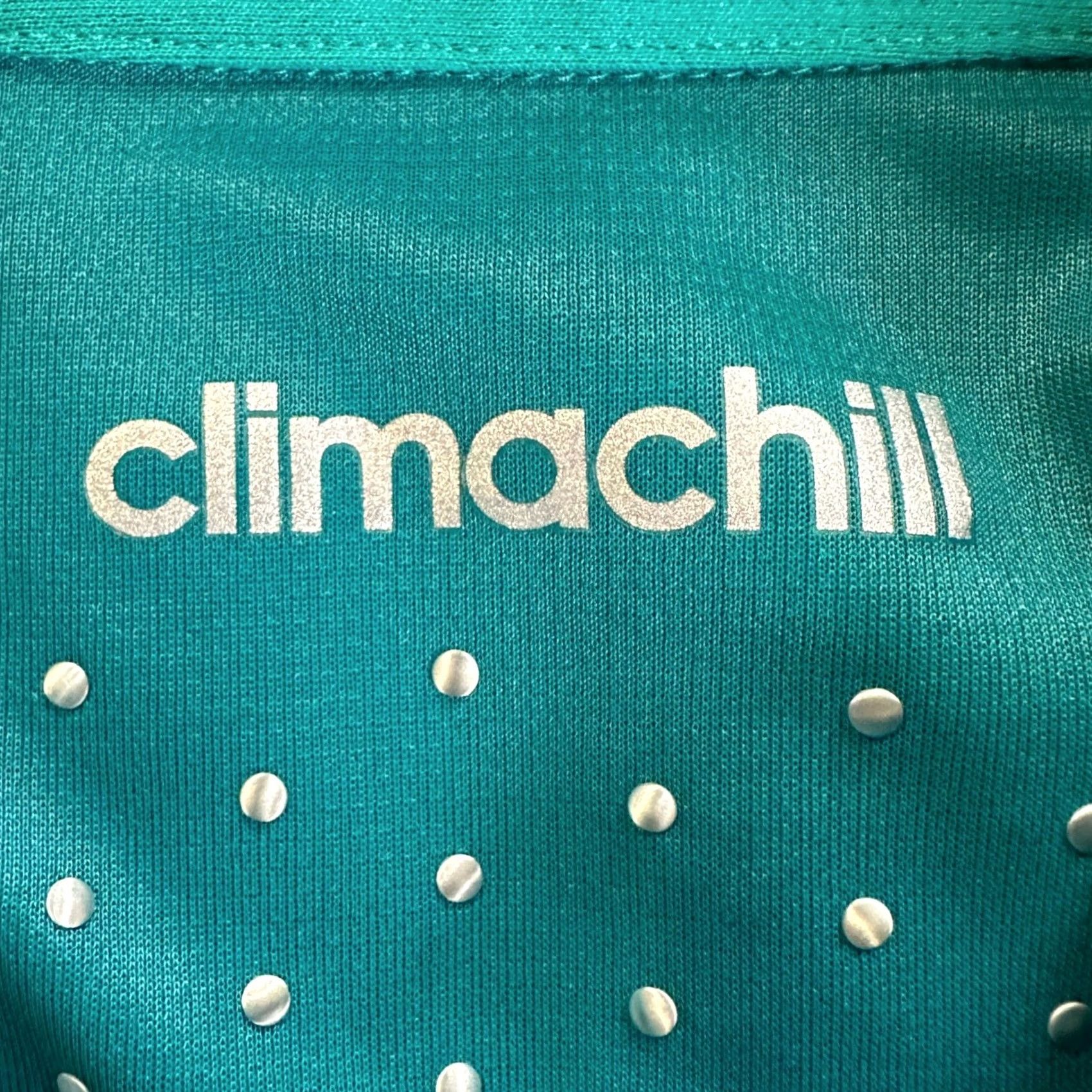 Adidas Adidas Climachill Golf Polo Shirt Mens Medium Teal Green Striped Athletic Rugby Size US M / EU 48-50 / 2 - 4 Thumbnail