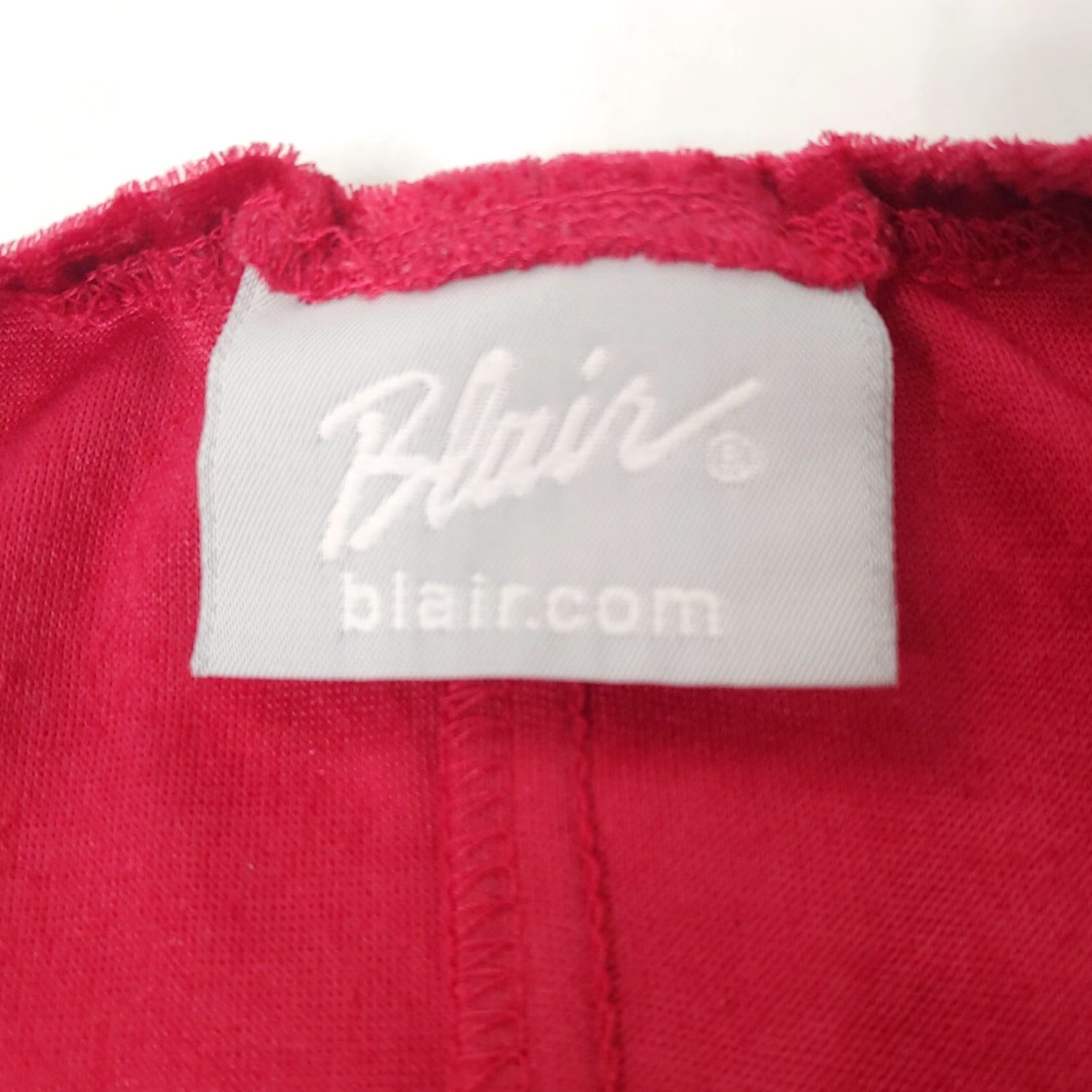 Blair Blair Dress Women Large Red Crushed Velour Maxi Long Sleeve Gothic EUC Size L / US 10 / IT 46 - 5 Thumbnail