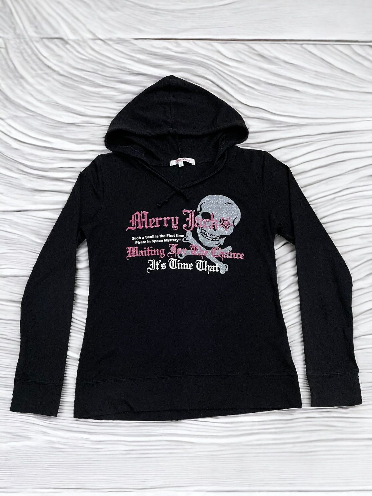 If Six Was Nine × Japanese Brand Petit Berry Skull Blink Crop Hoodie Life Poem Size US M / EU 48-50 / 2 - 1 Thumbnail