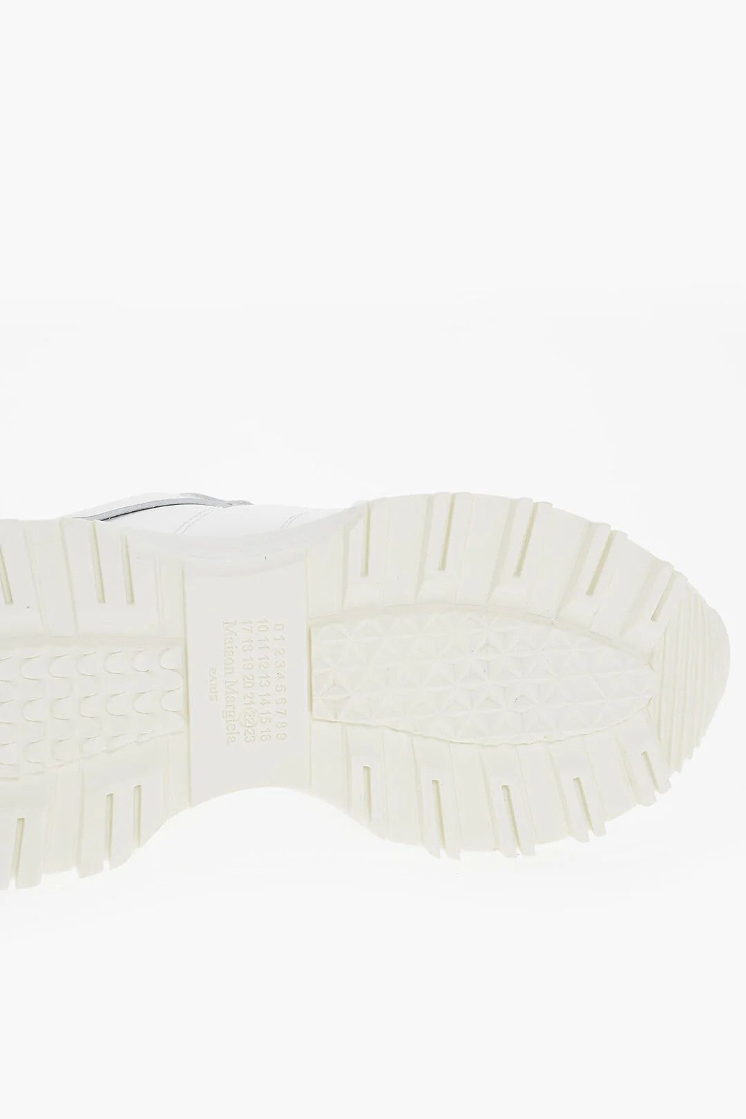 Maison Margiela og1mm0326 Leather Low-Top Sneakers in White Size US 7 / EU 40 - 5 Thumbnail