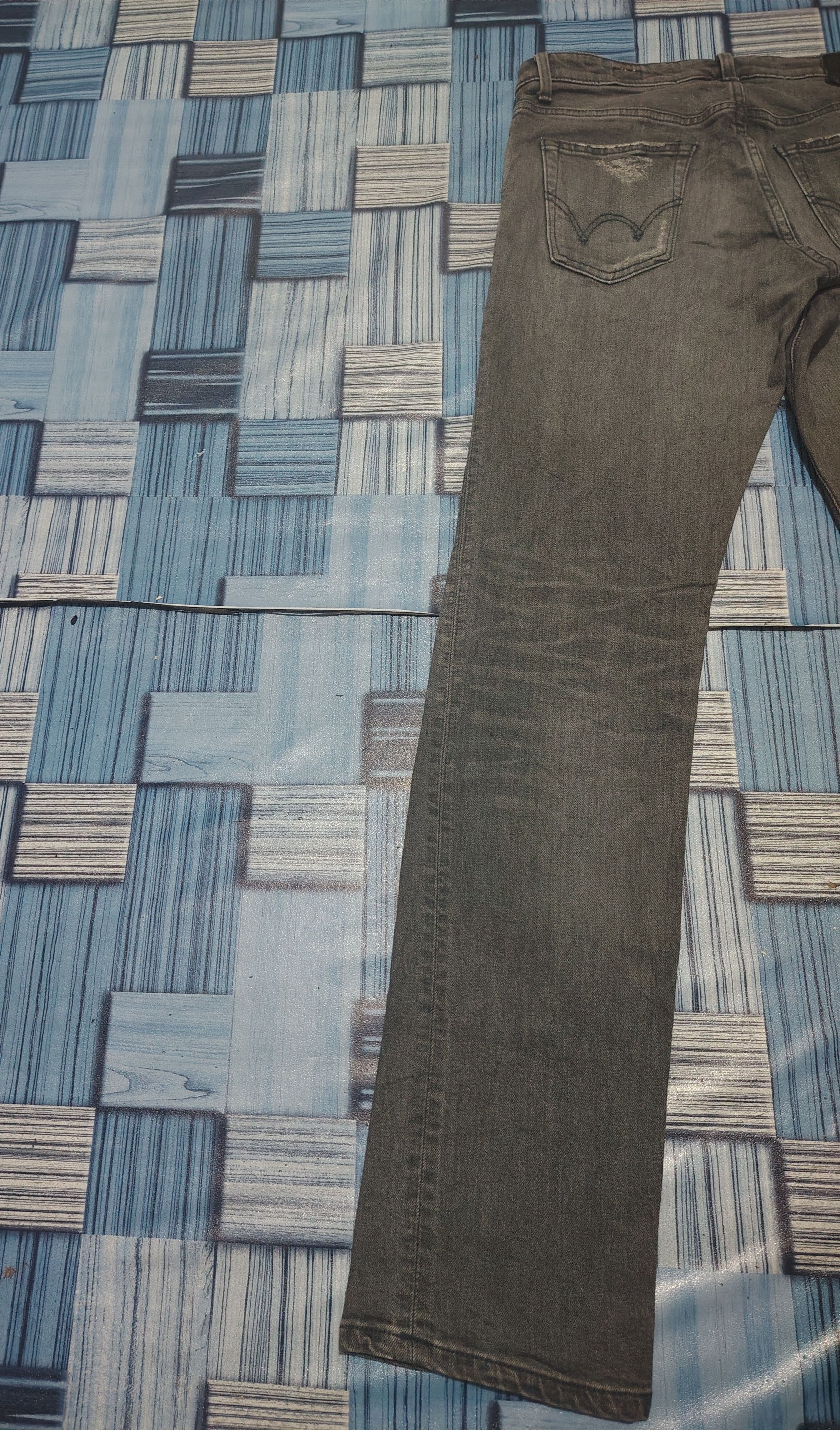 If Six Was Nine Japanese Edwin stretch Distressed Jeans Size US 31 - 22 Thumbnail
