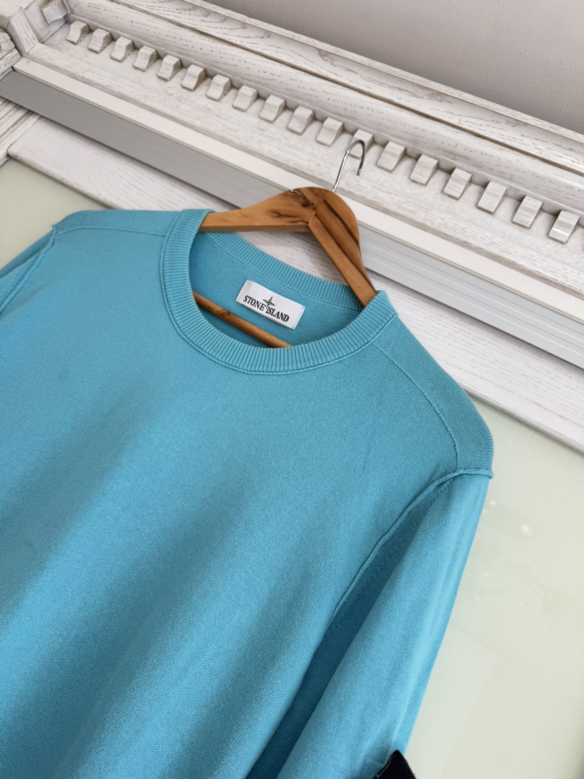 Stone Island Stone Island SS24 Turquoise Sweatshirt Size US L / EU 52-54 / 3 - 8 Thumbnail