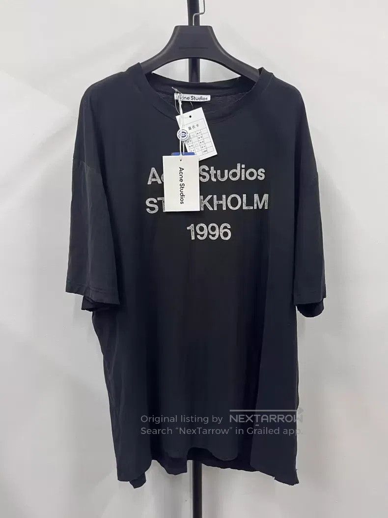 Acne Studios Acne Studios FW22 1996 Series Letter Printed Crewneck Shor Size US XL / EU 56 / 4 - 1 Thumbnail