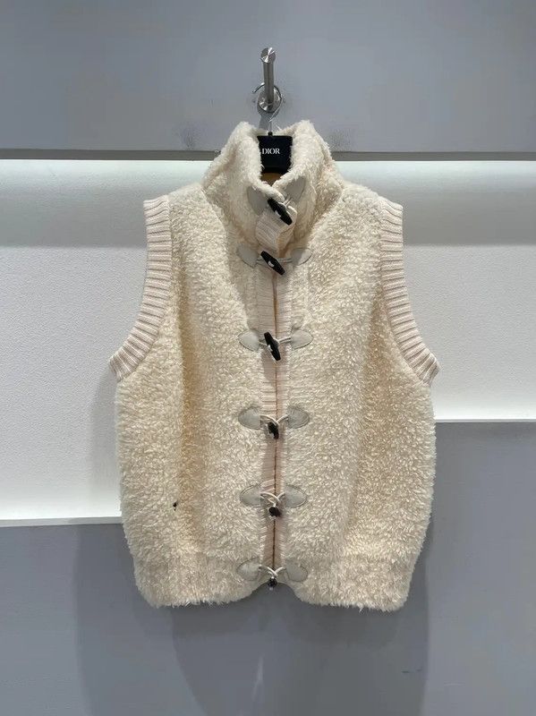 Dior Dior Cream Cashmere Women's Cardigan 0089 Size ONE SIZE - 1 Thumbnail