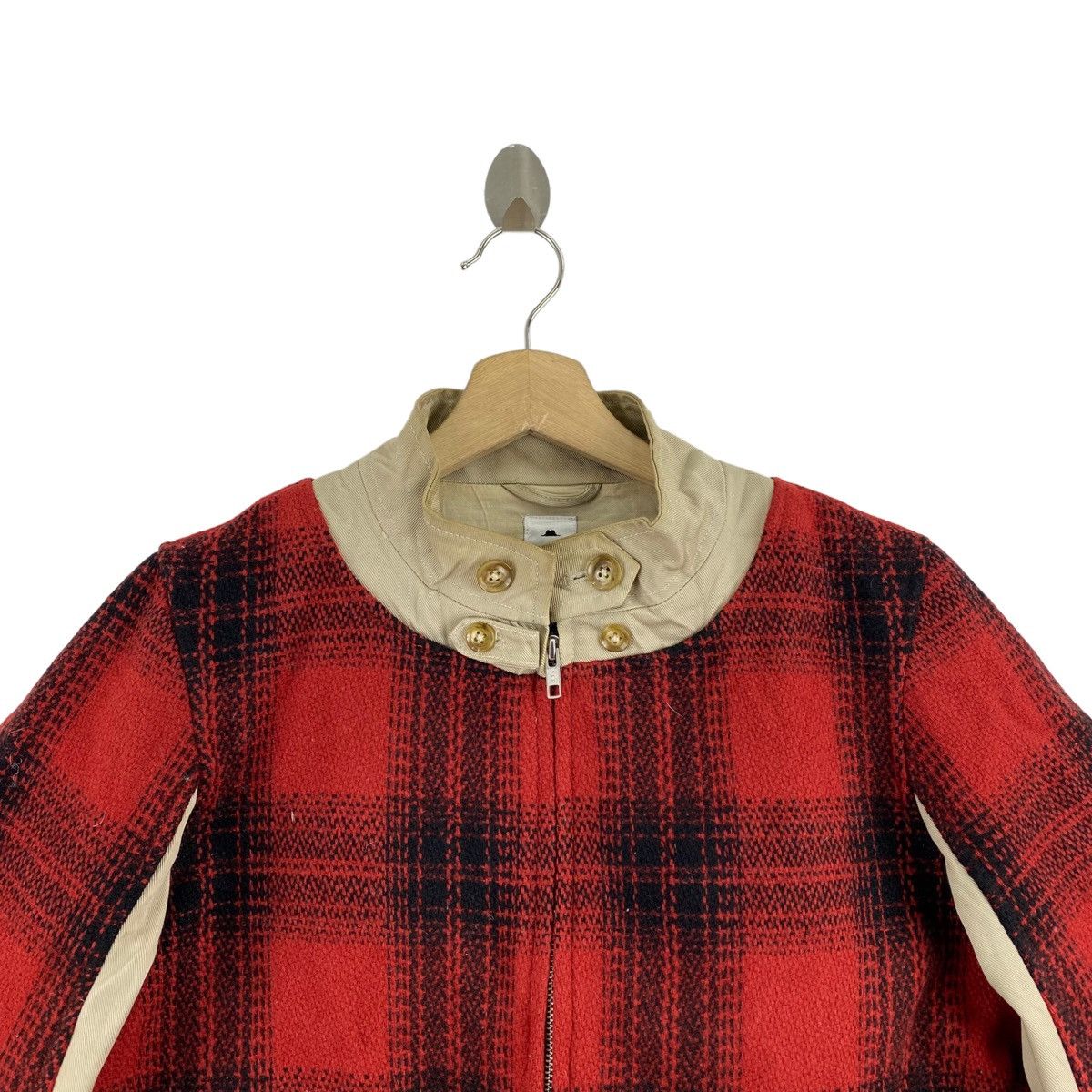 Japanese Brand JIPIJAPA Japanese Brand Check Wool Tartan Heavy Jacket Size US M / EU 48-50 / 2 - 2 Thumbnail