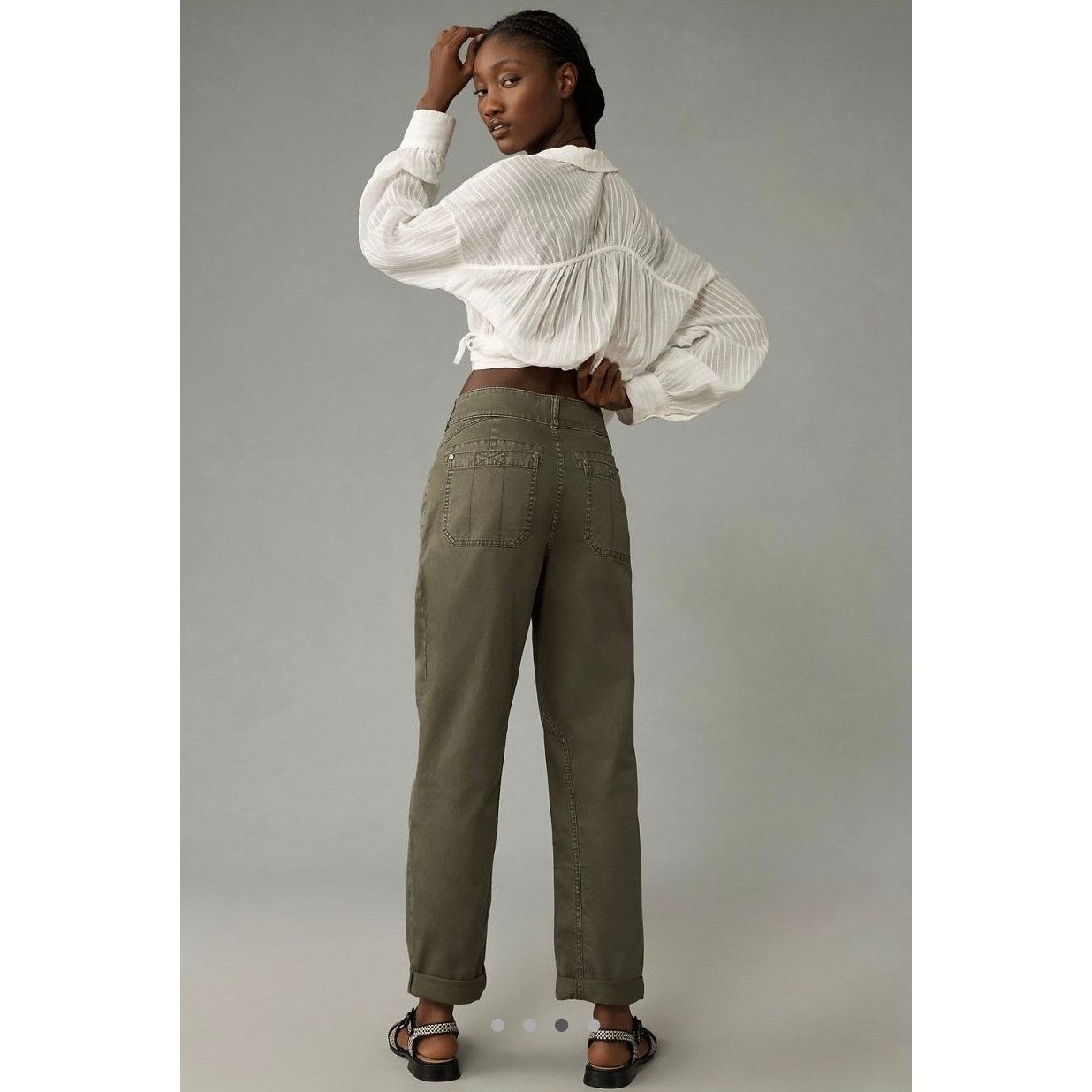 Anthropologie NWT Anthropologie Pilcro Wanderer MidRise Relaxed Leg Pants Size 28" / US 6 / IT 42 - 2 Thumbnail