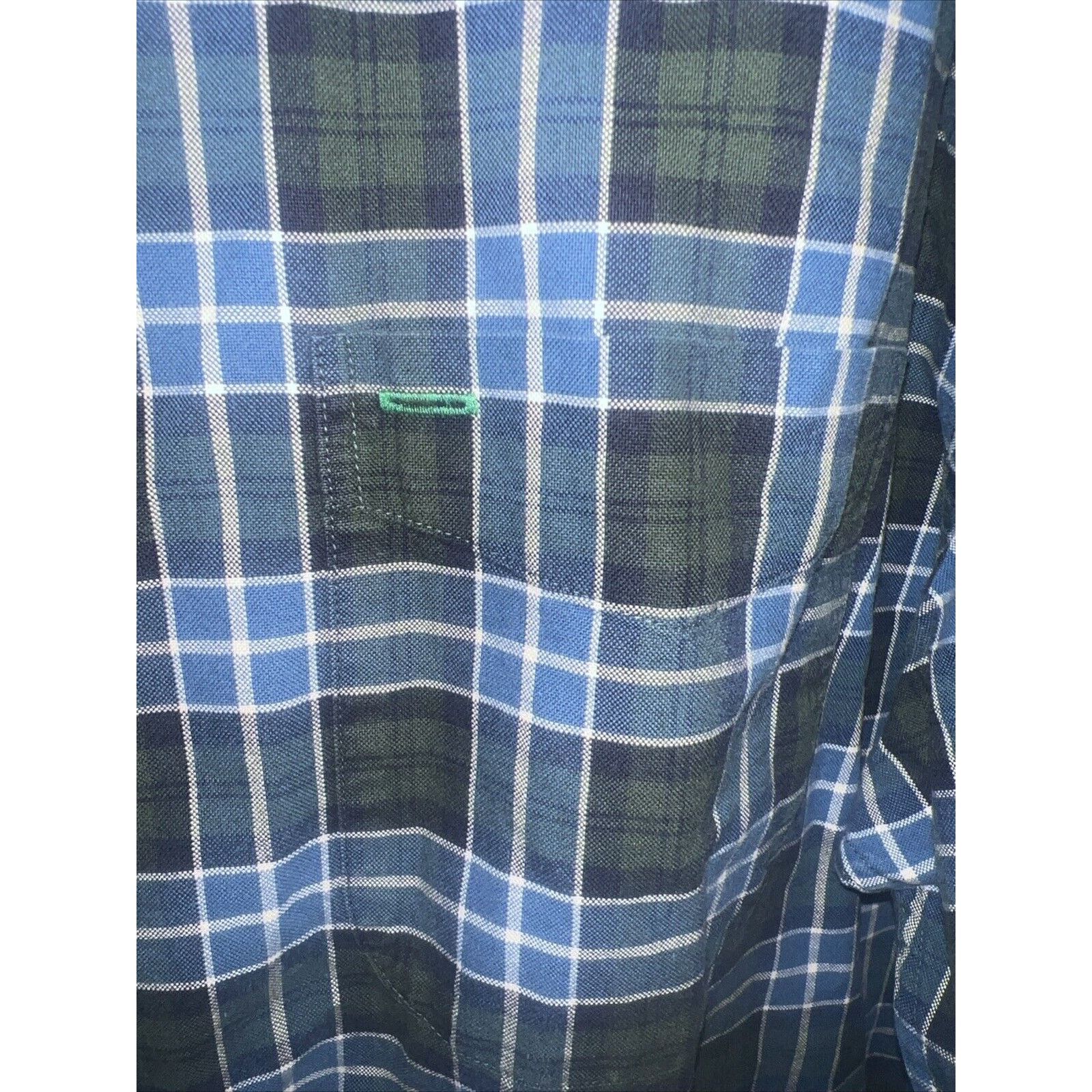 Tommy Hilfiger Tommy Hilfiger Men’s Button Down Shirt XL Blue Green Plaid Size US XL / EU 56 / 4 - 5 Thumbnail