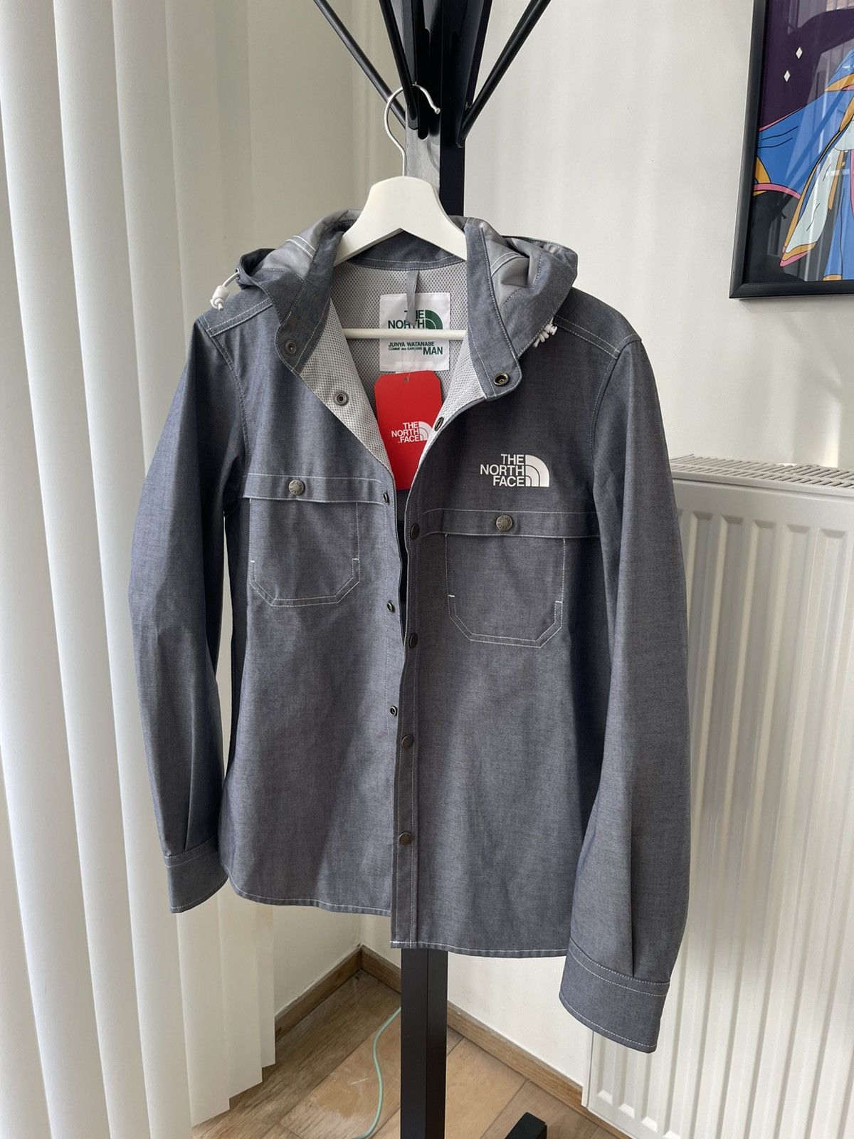 Junya Watanabe × The North Face Junya Watanabe The North Face FW18 Denim Effect Jacket Shirt Size US S / EU 44-46 / 1 - 2 Thumbnail