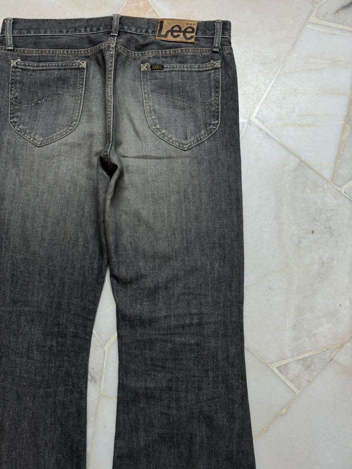 If Six Was Nine 💥Flare💥90s Lee Rider Sanforized Sand Washed Bootcut Jean Size US 34 / EU 50 - 16 Thumbnail