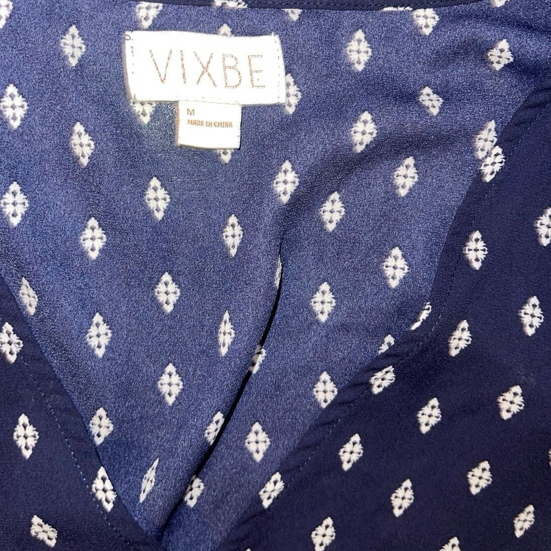 Other Vixbe Faux Wrap Blouse Top SZ M Elastic Waist Preppy Career Size M / US 6-8 / IT 42-44 - 4 Thumbnail
