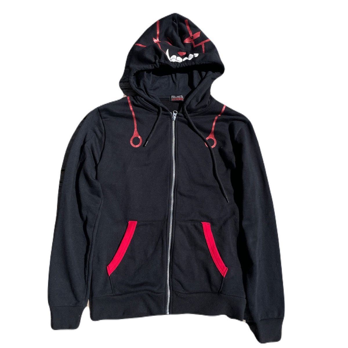 If Six Was Nine 2000s Japanese Fullmetal alchemist Giltter Zip-up Hoodie Size US S / EU 44-46 / 1 - 4 Thumbnail