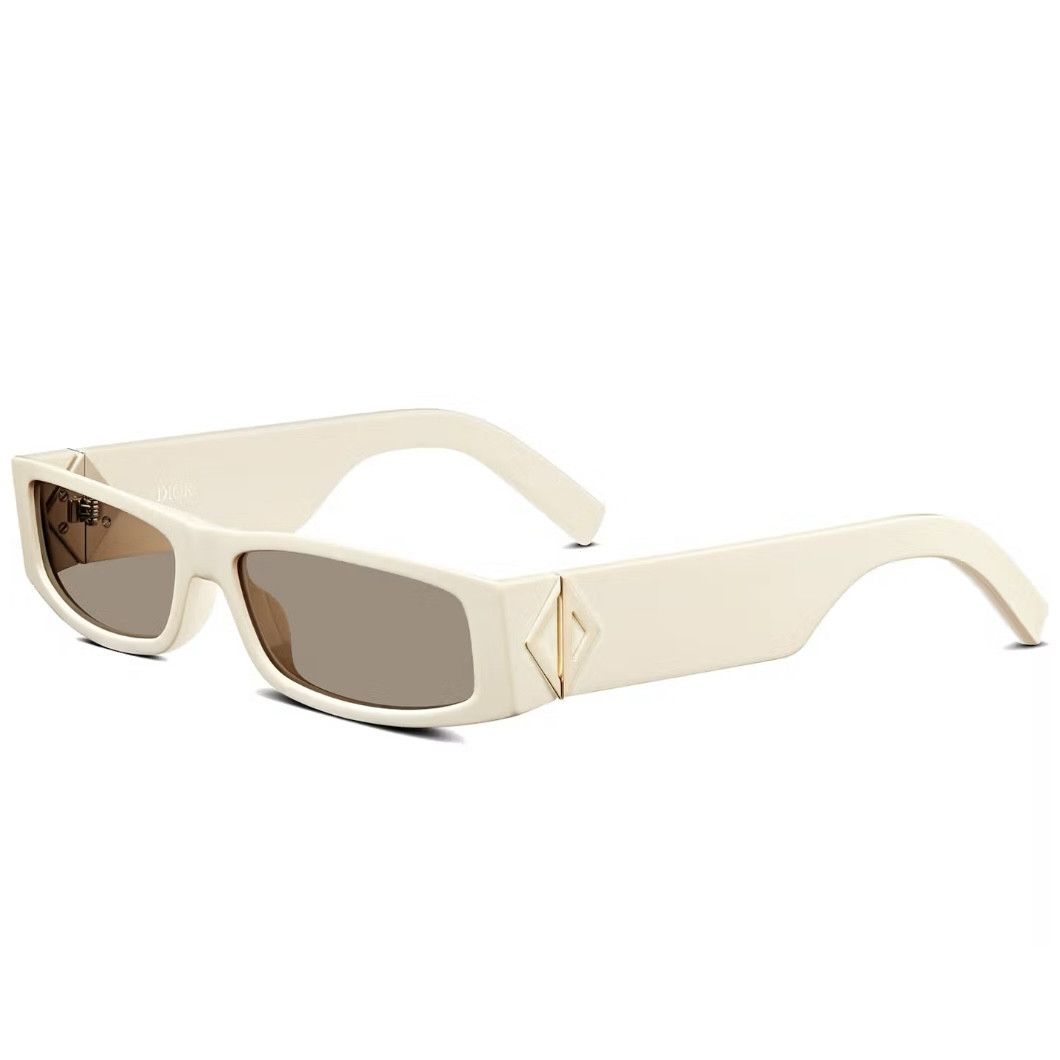 Dior × Travis Scott Dior X Travis Scott SS22 CD Diamond S1I Ivory Sunglasses Size ONE SIZE - 1 Thumbnail