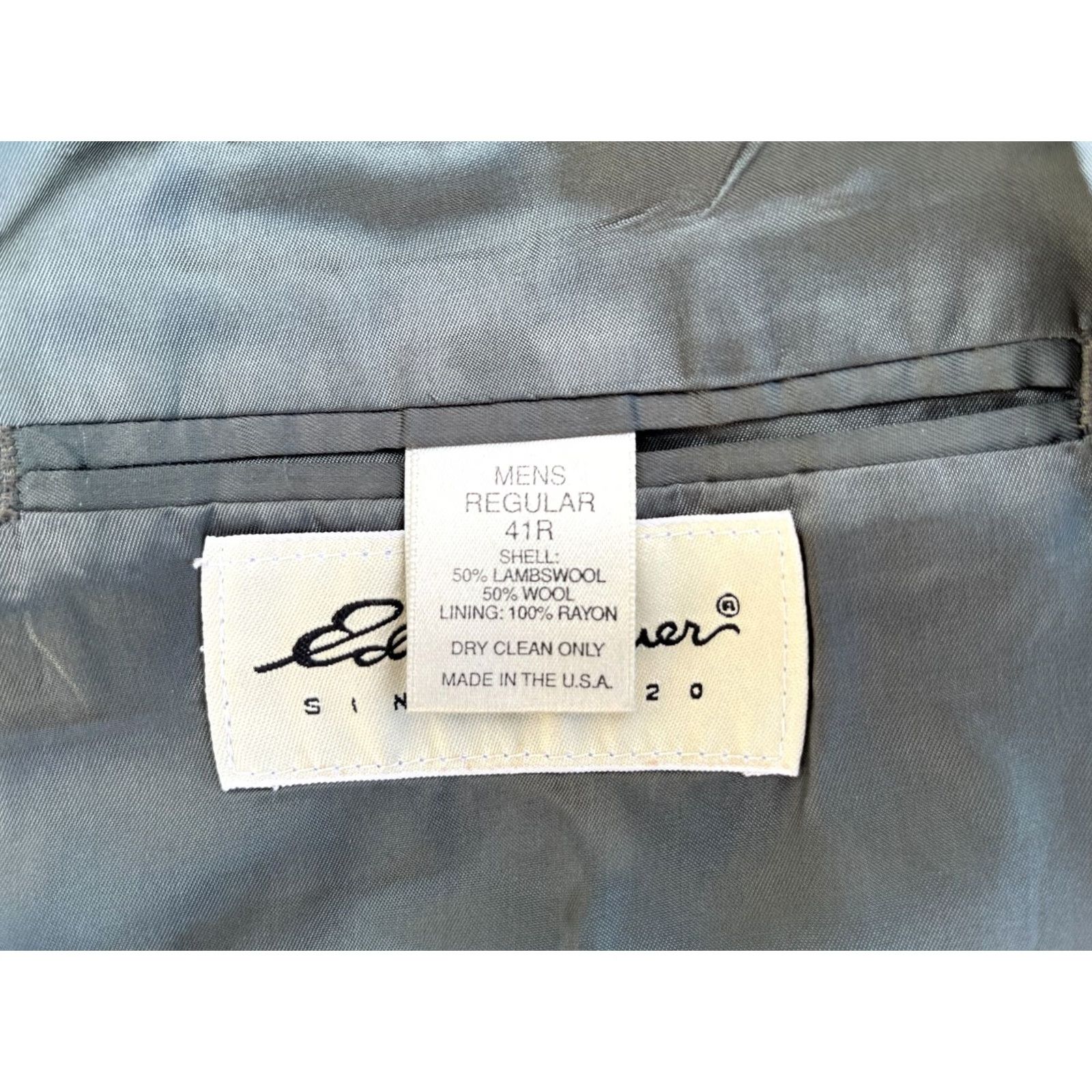 Eddie Bauer Eddie Bauer Blazer Mens Wool Mid-Length Dark Green 41R Vintage USA Size 41 Regular Jacket Coat Size 42R - 7 Thumbnail
